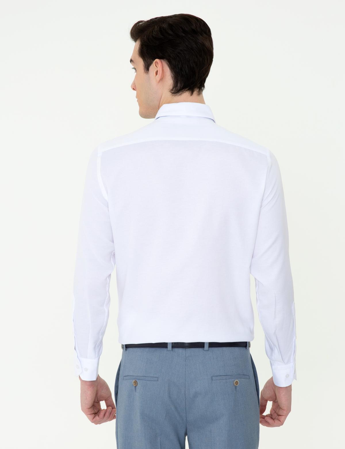 Beyaz Slim Fit Oxford Gömlek - 50247117010