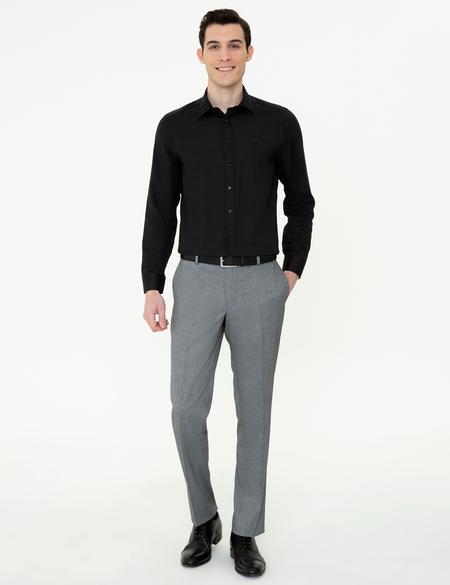 Siyah Slim Fit Oxford Gömlek - 50247117054