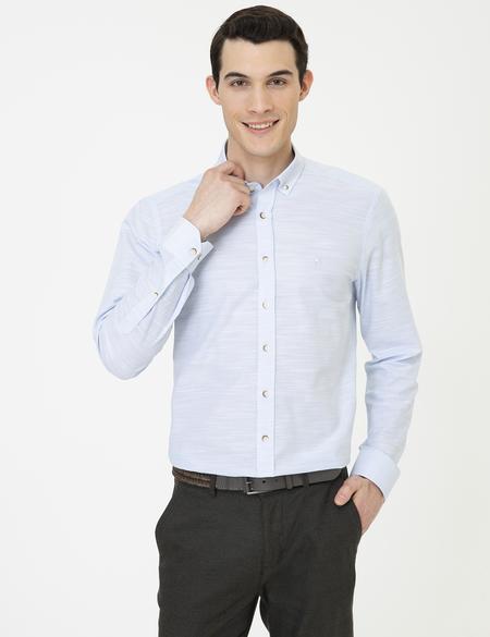Açık Mavi Slim Fit Gömlek - 50236034010