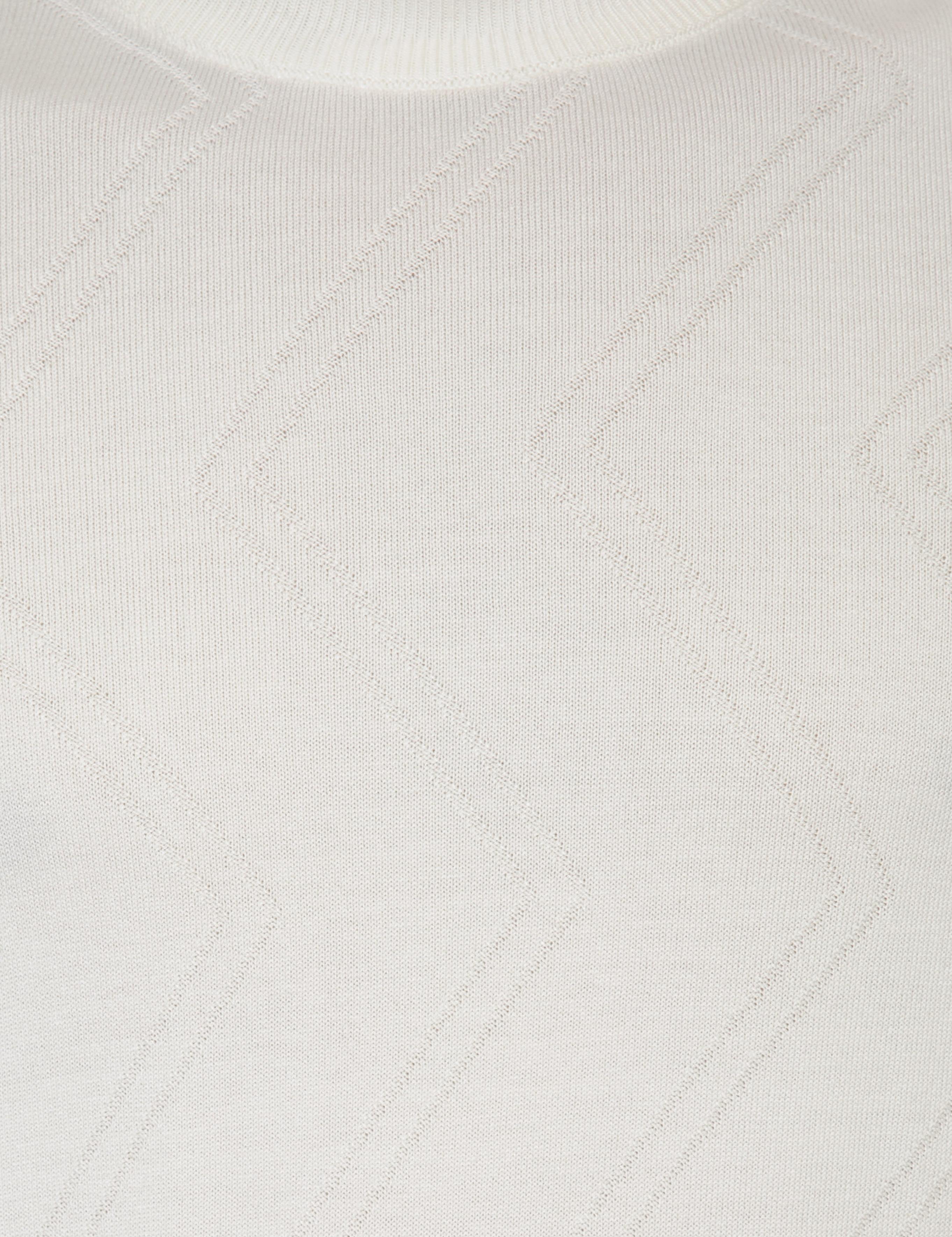 Ekru Slim Fit Bato Yaka Triko Kazak