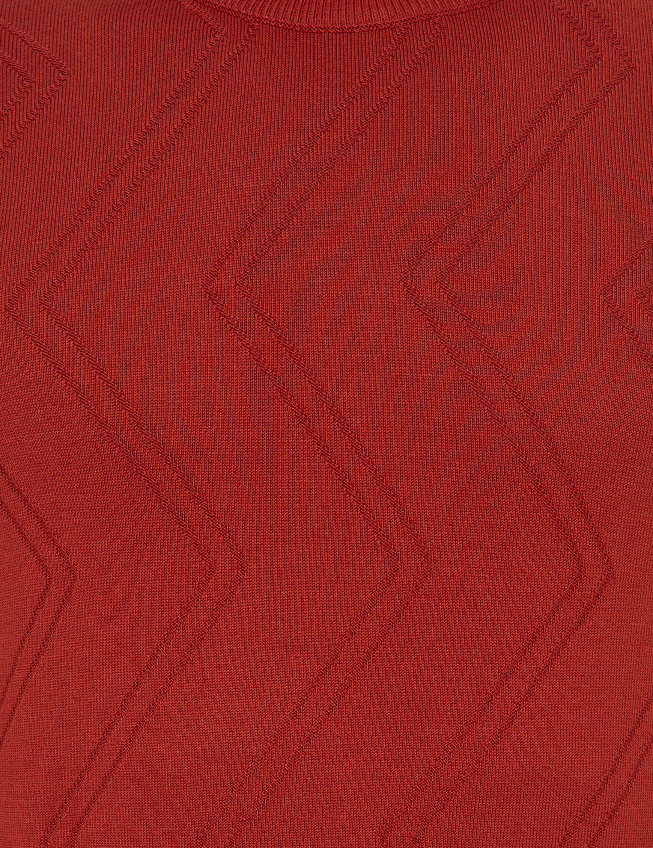 Pierre Cardin Kiremit Slim Fit Çeyrek Yaka Triko Kazak görsel 6