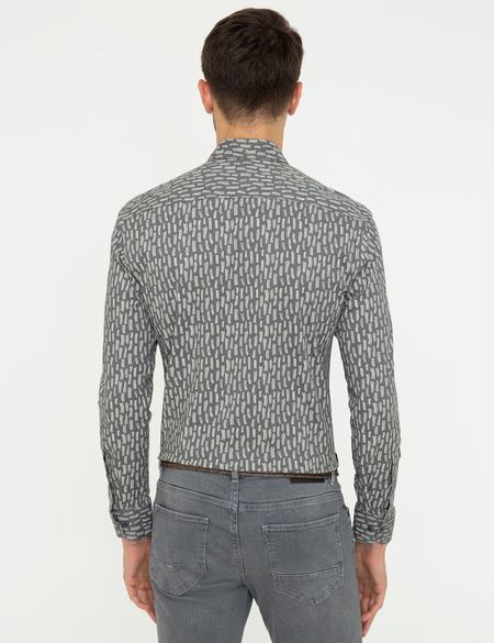 Antrasit Slim Fit Uzun Kollu Gömlek - 50251045008