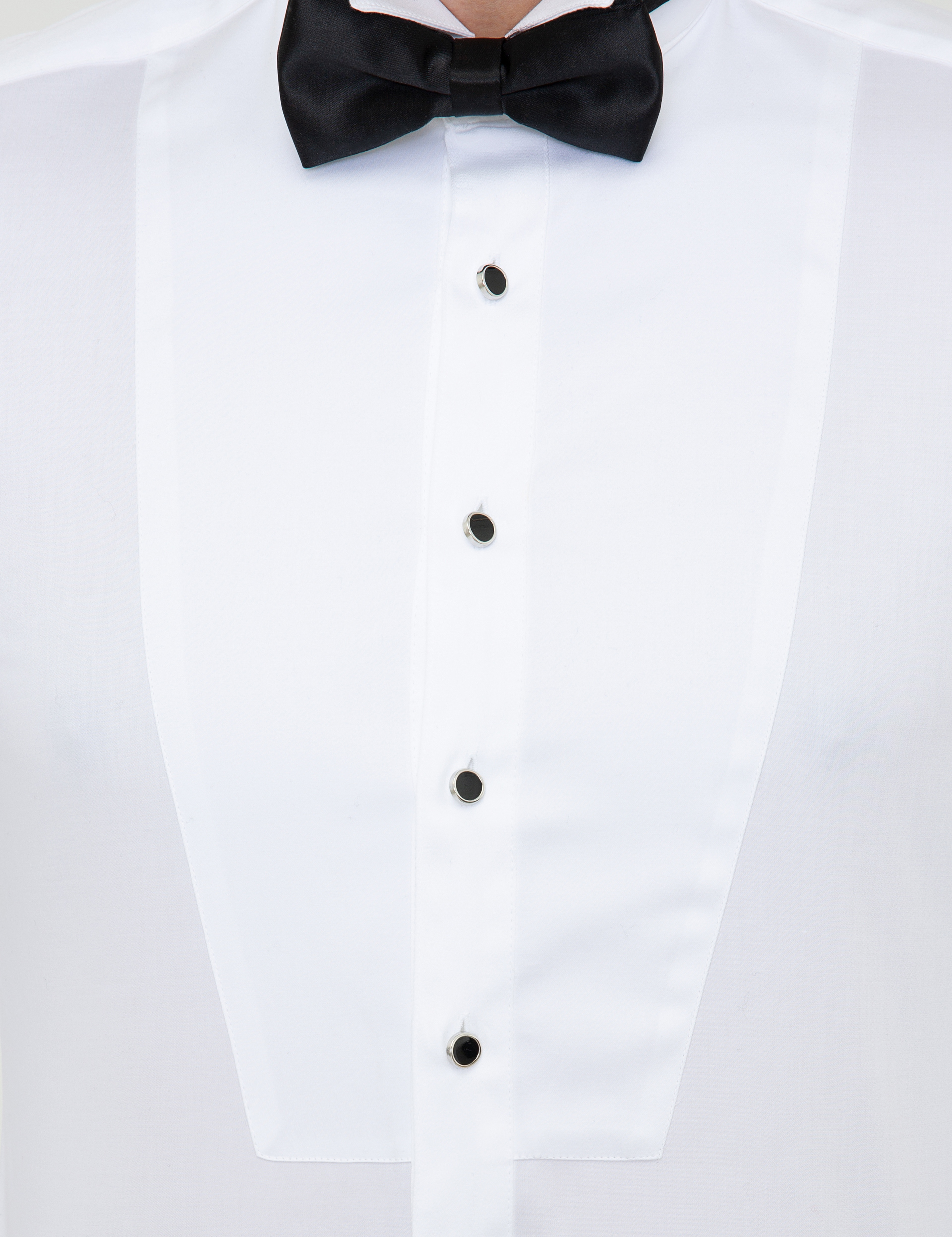 Beyaz Ekstra Slim Fit Smokin Gömlek - Image 5