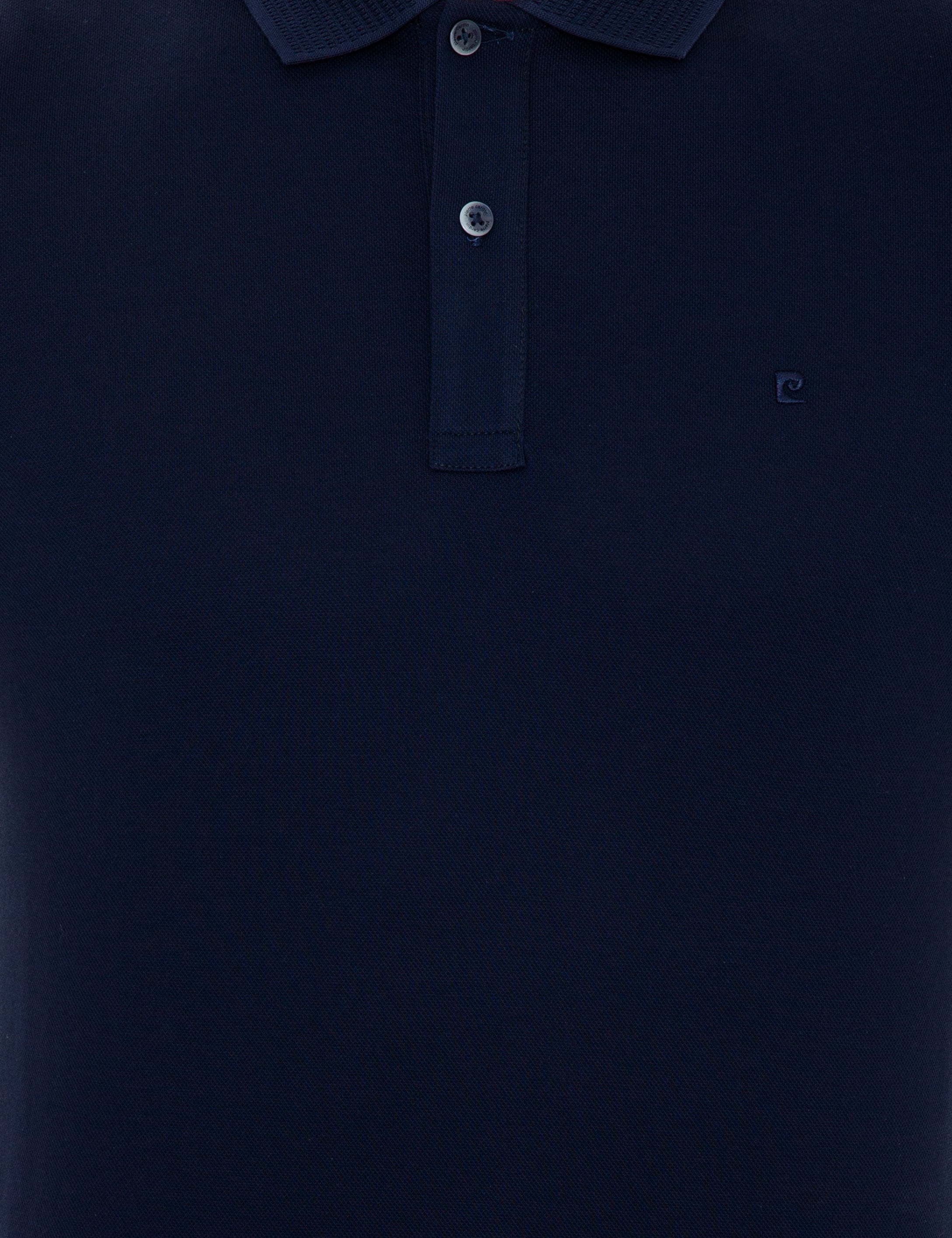 Lacivert Slim Fit Polo Yaka Merserize Tişört - Image 6