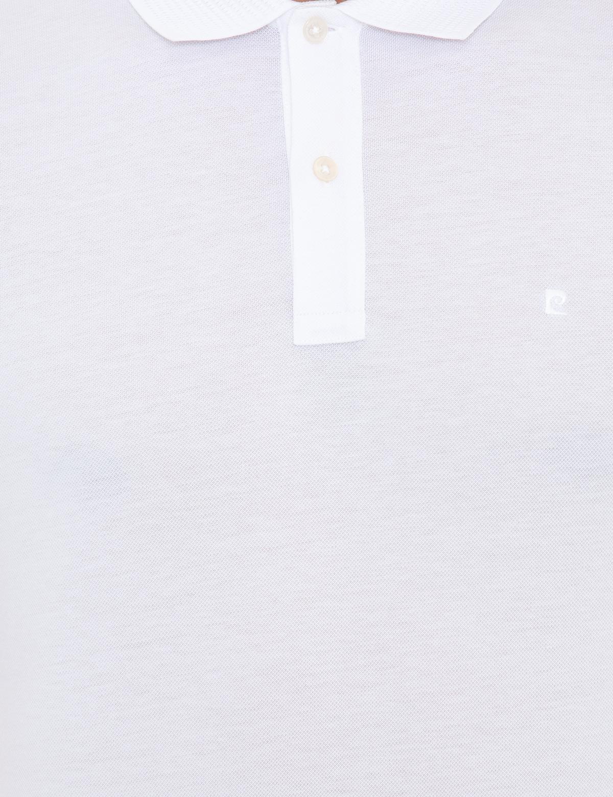 Beyaz Slim Fit Polo Yaka Merserize Tişört - 50249879009