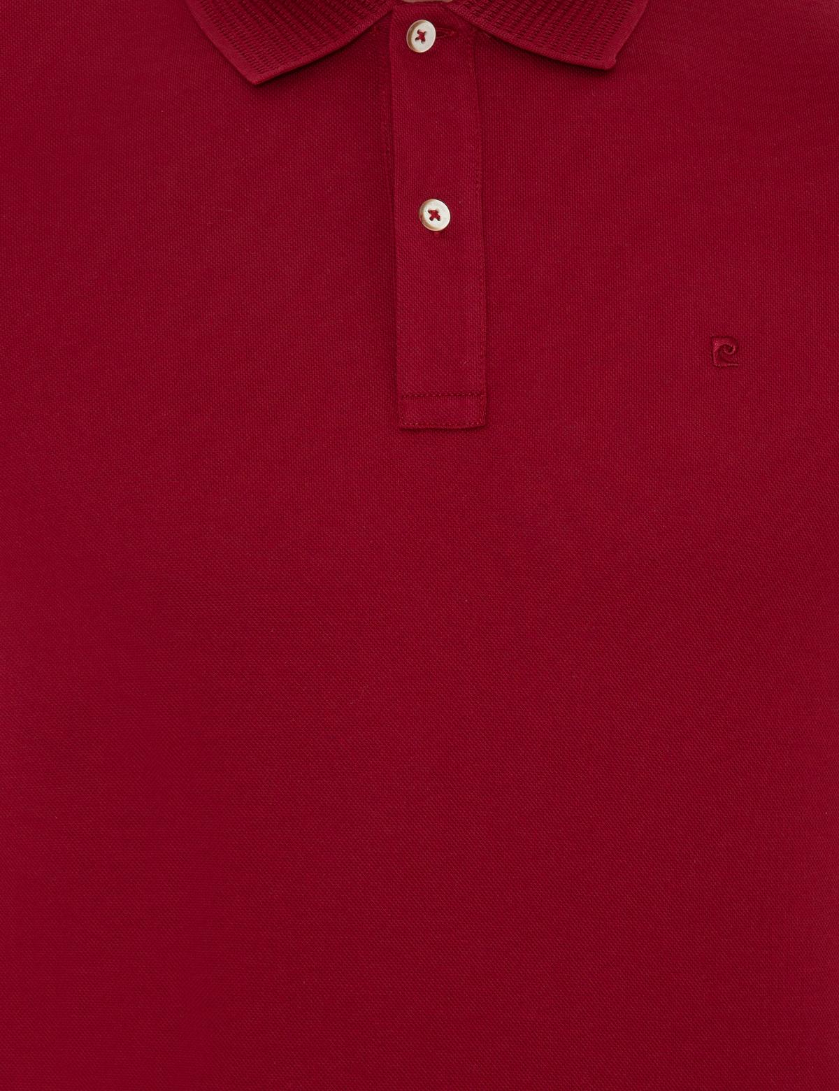 Bordo Slim Fit Polo Yaka Merserize Tişört - 50249879227