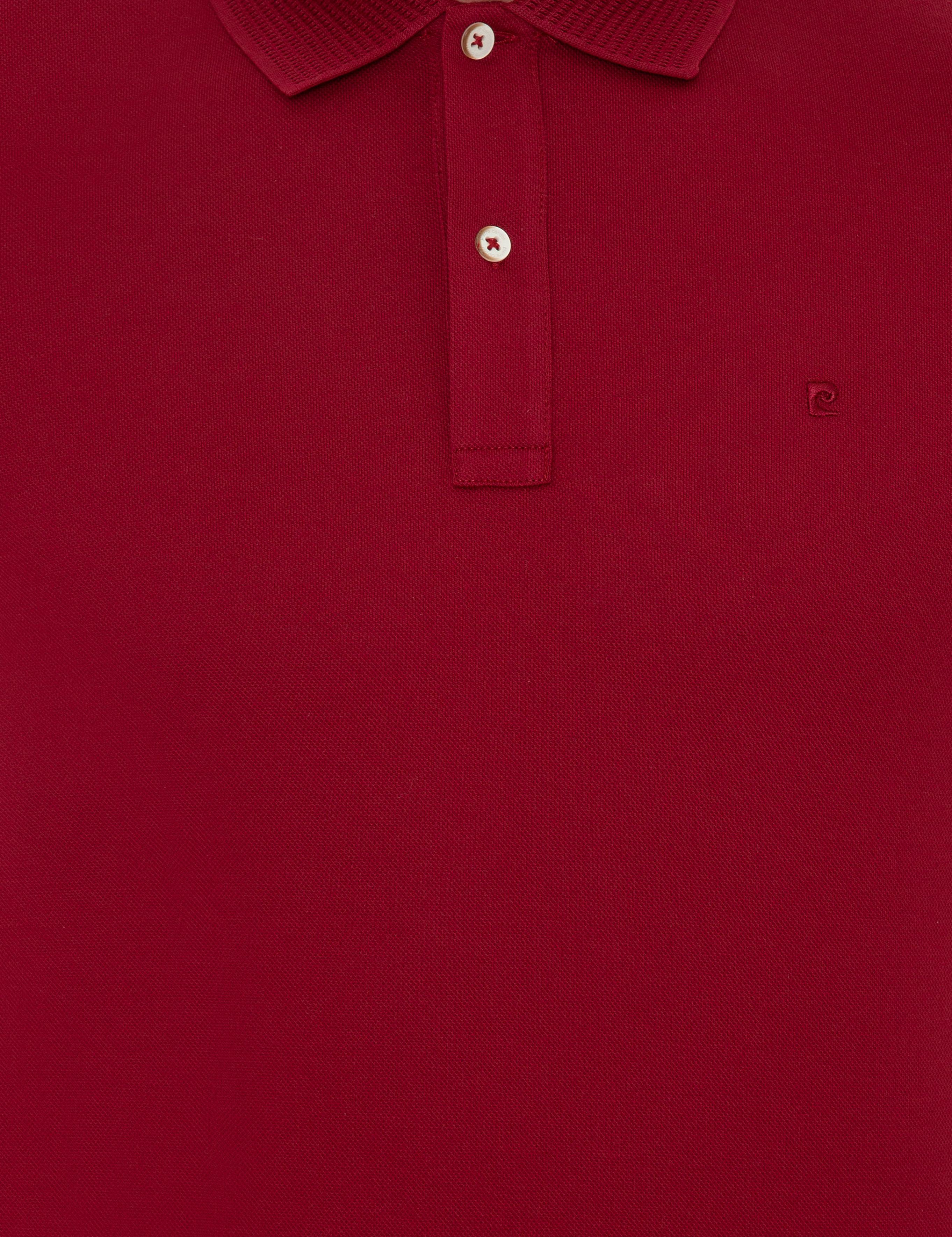 Bordo Slim Fit Polo Yaka Merserize Tişört