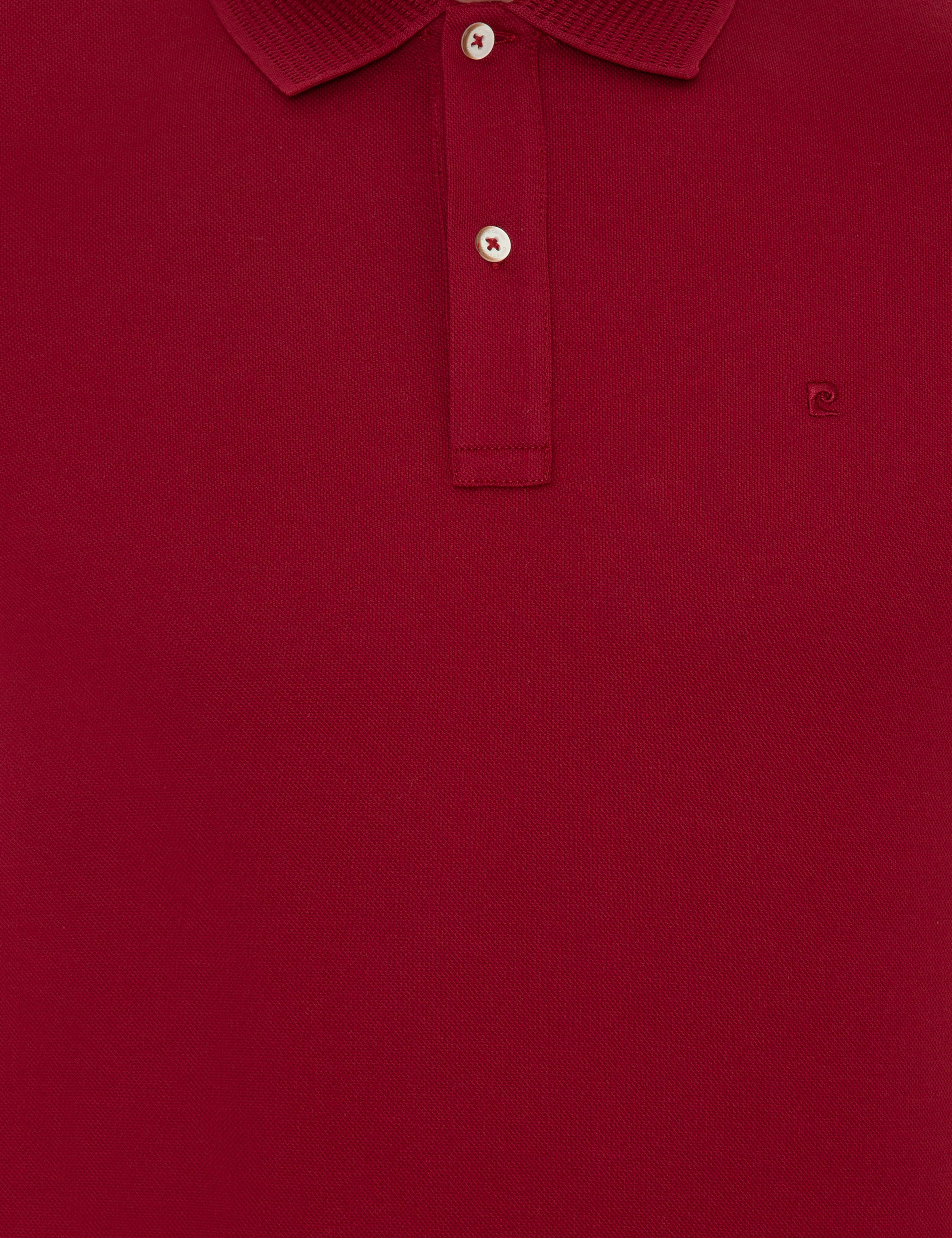 Bordo Slim Fit Polo Yaka Merserize Tişört - Image 6