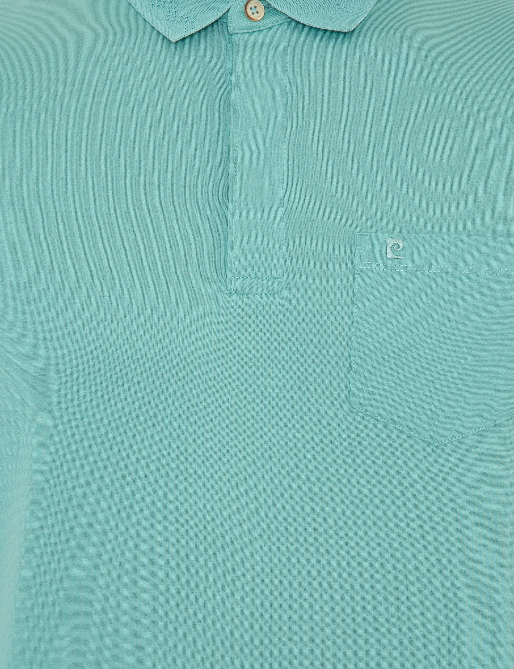 Çağla Yeşili Regular Fit Polo Yaka Merserize Tişört