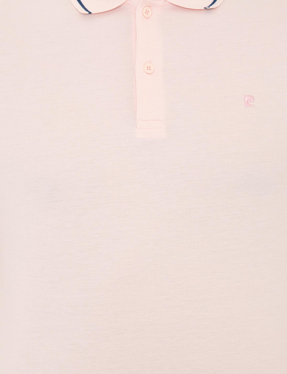 Pembe Slim Fit Polo Yaka Basic Tişört - 50252448118