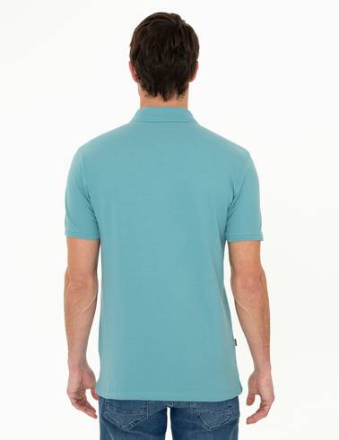Çağla Yeşili Slim Fit Polo Yaka Basic Tişört
