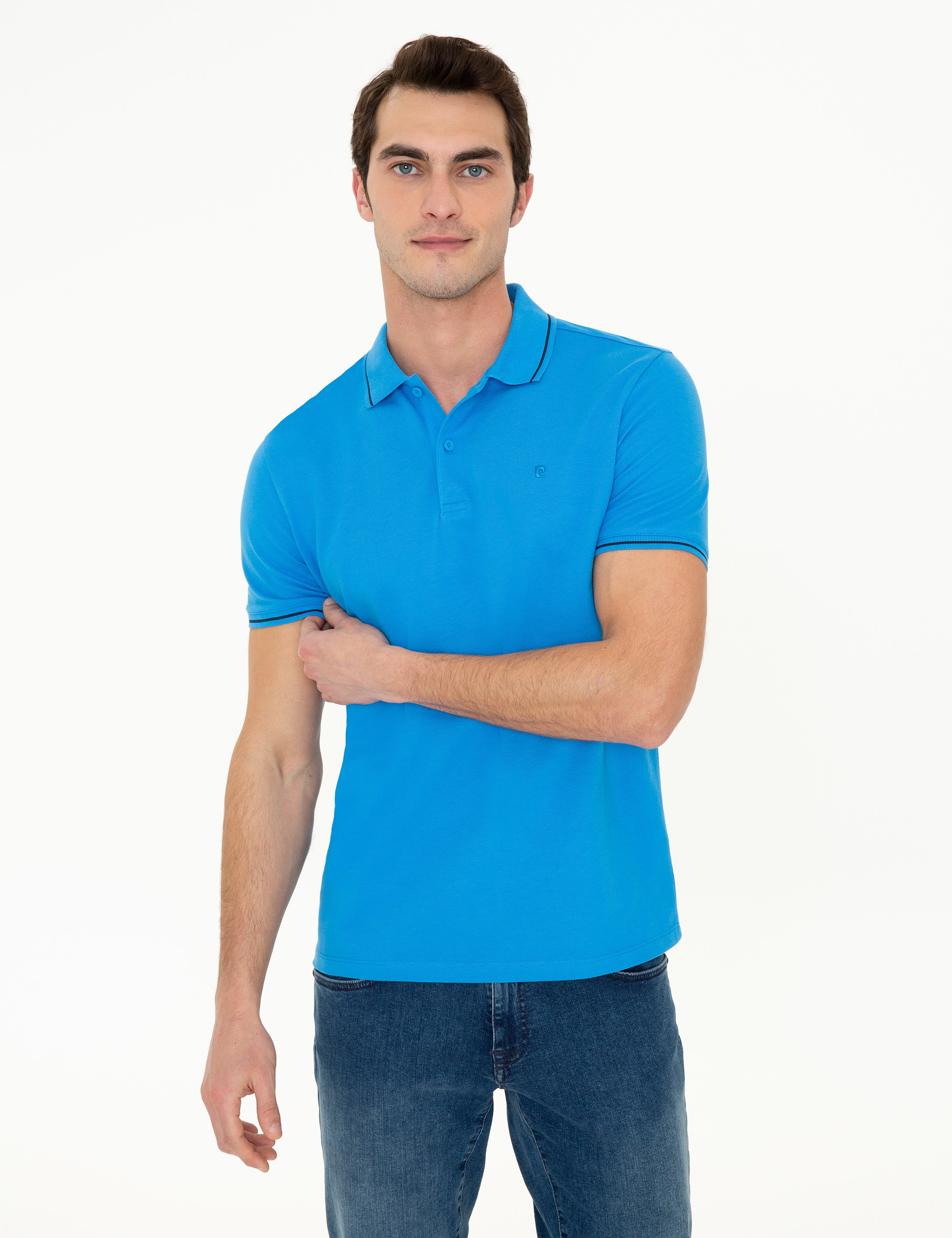 Kobalt Slim Fit Polo Yaka Basic Tişört