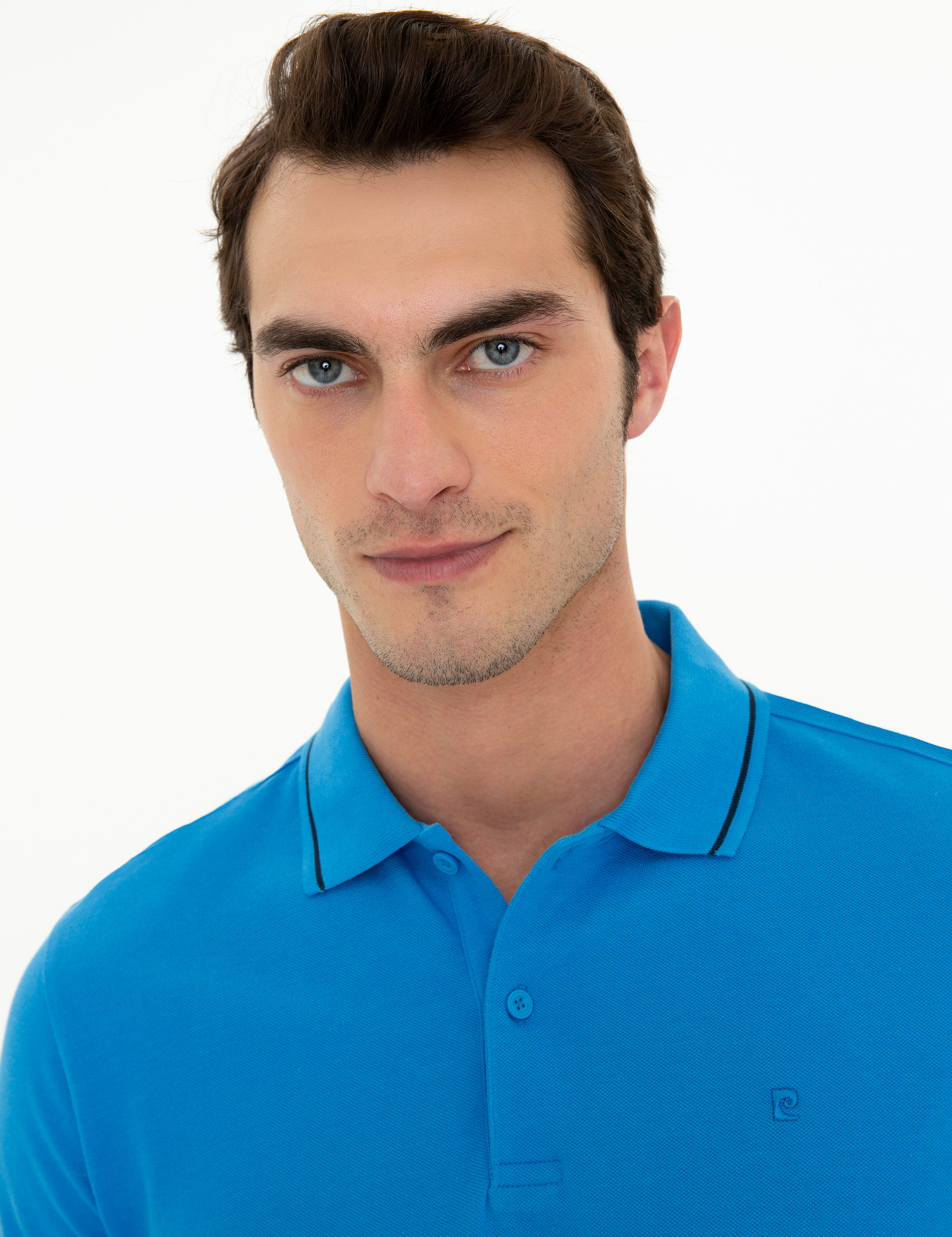 Kobalt Slim Fit Polo Yaka Basic Tişört - Image 2