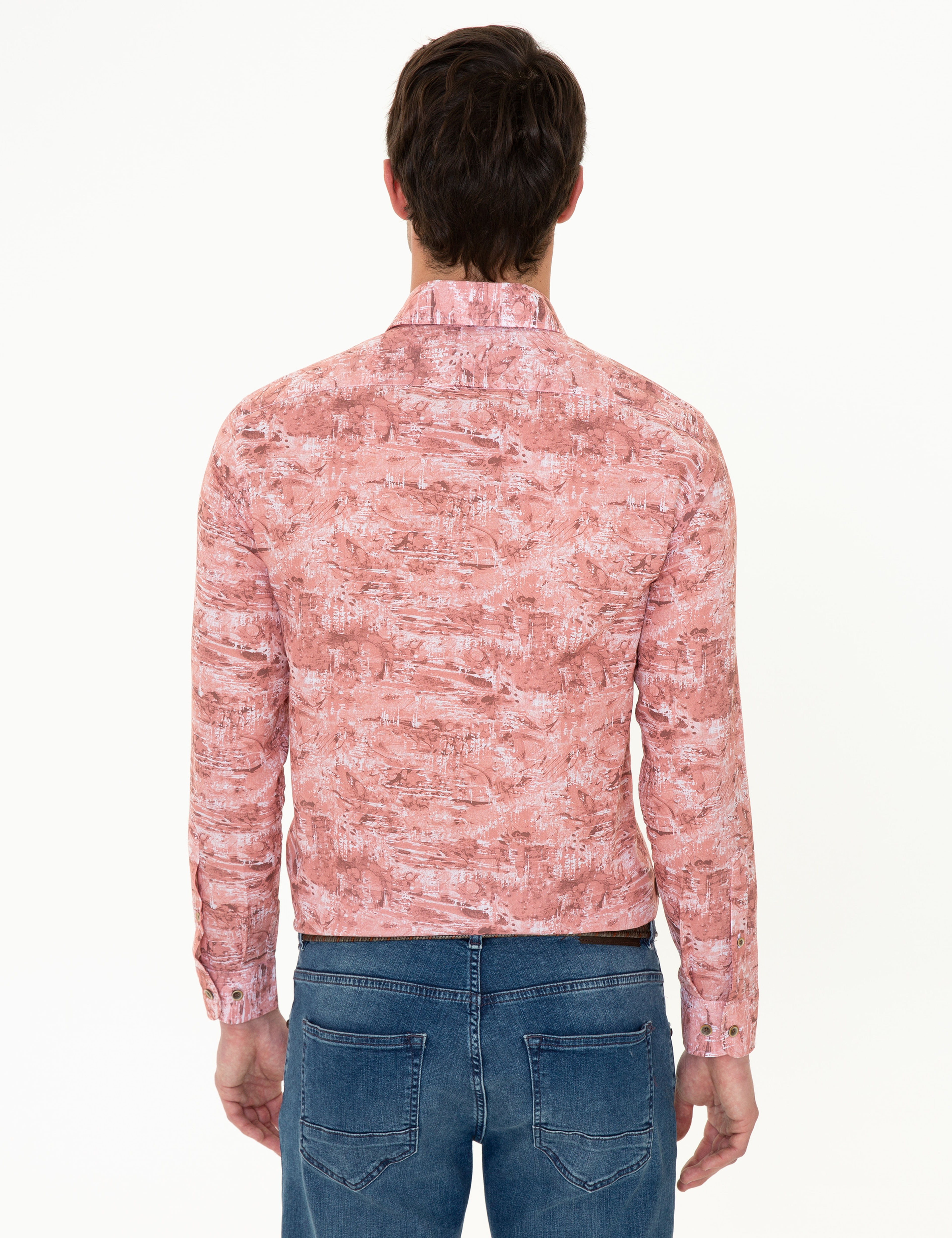 Somon Slim Fit Uzun Kollu Gömlek