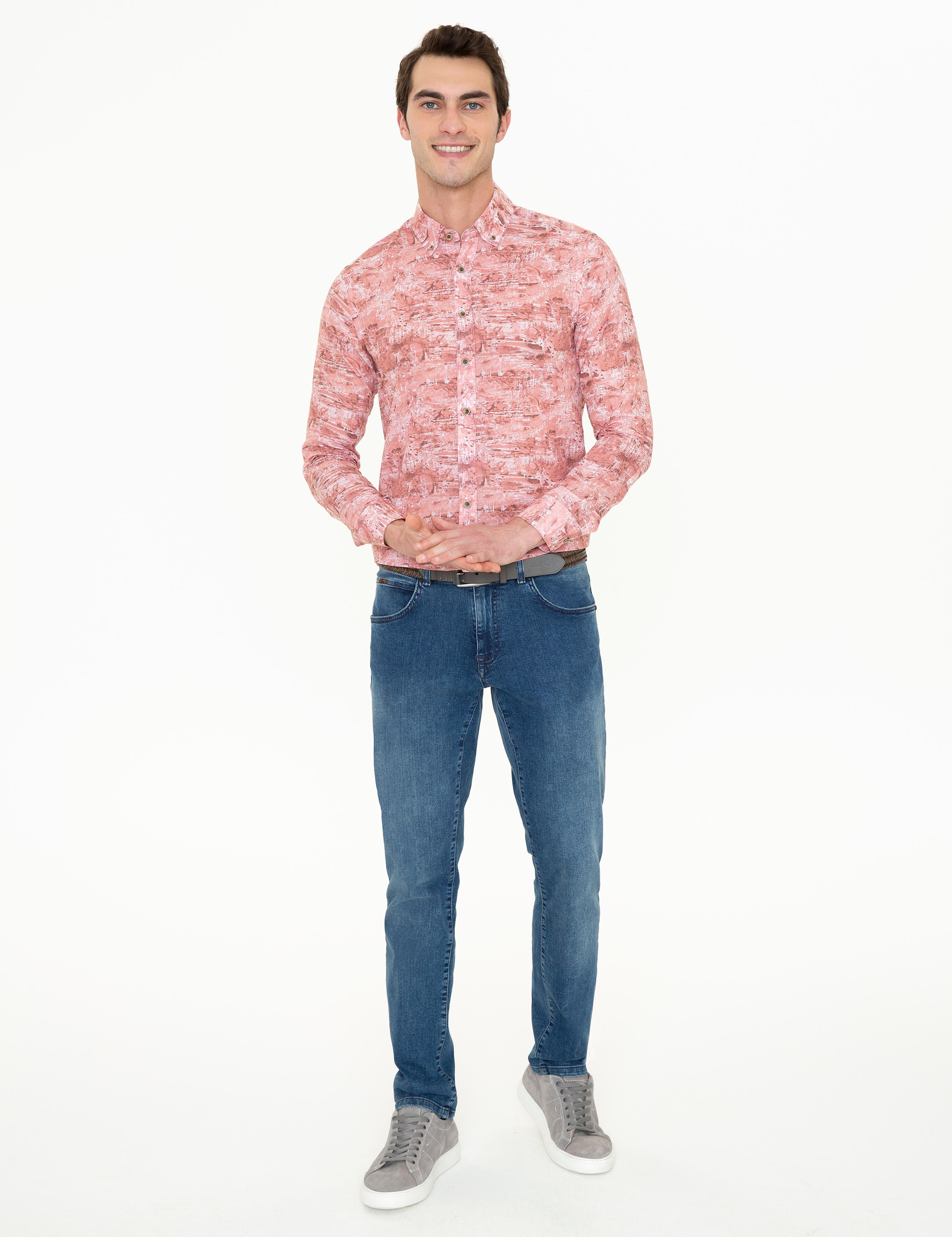 Somon Slim Fit Uzun Kollu Gömlek