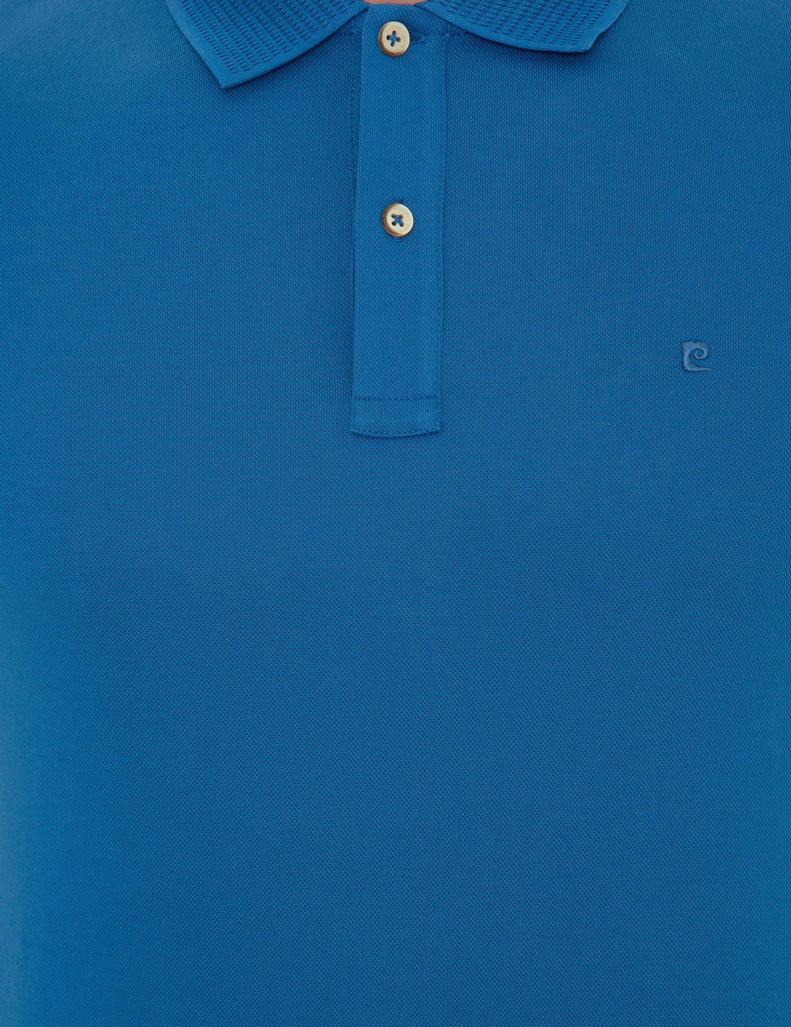 Lacivert Slim Fit Polo Yaka Merserize Tişört