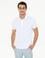 Beyaz Slim Fit Polo Yaka Basic Tişört