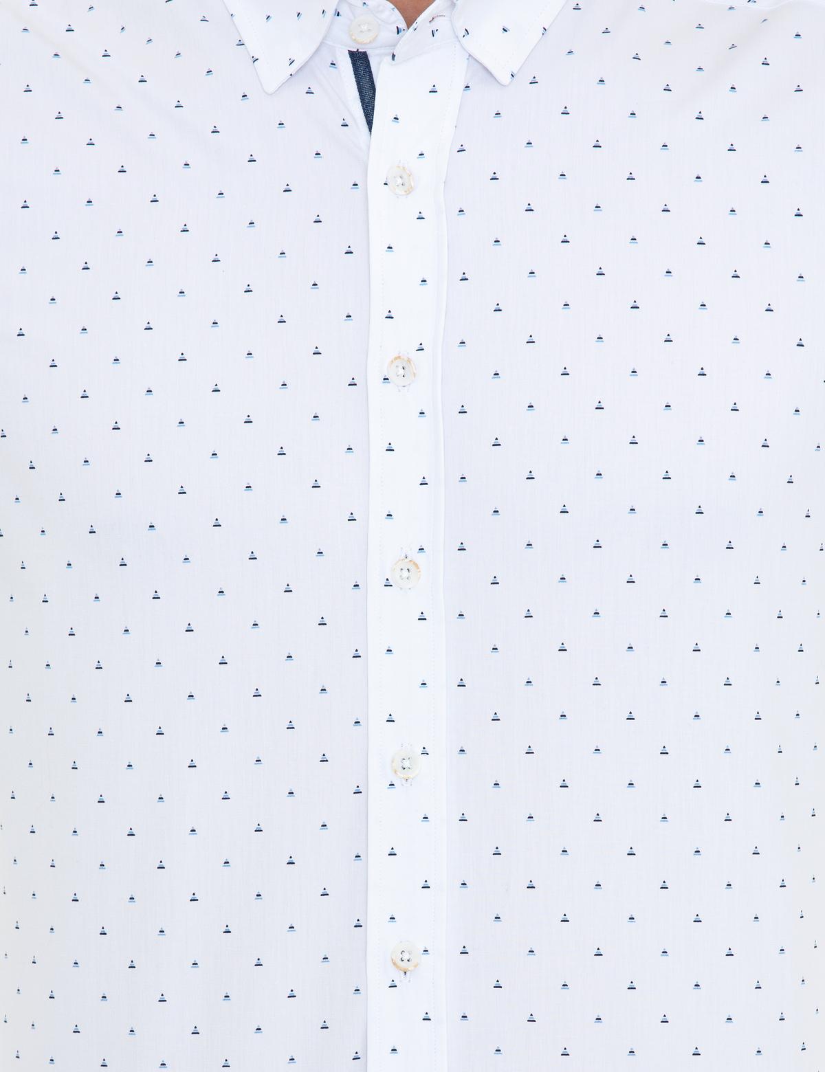 Lacivert Slim Fit Uzun Kollu Gömlek - 50250338011