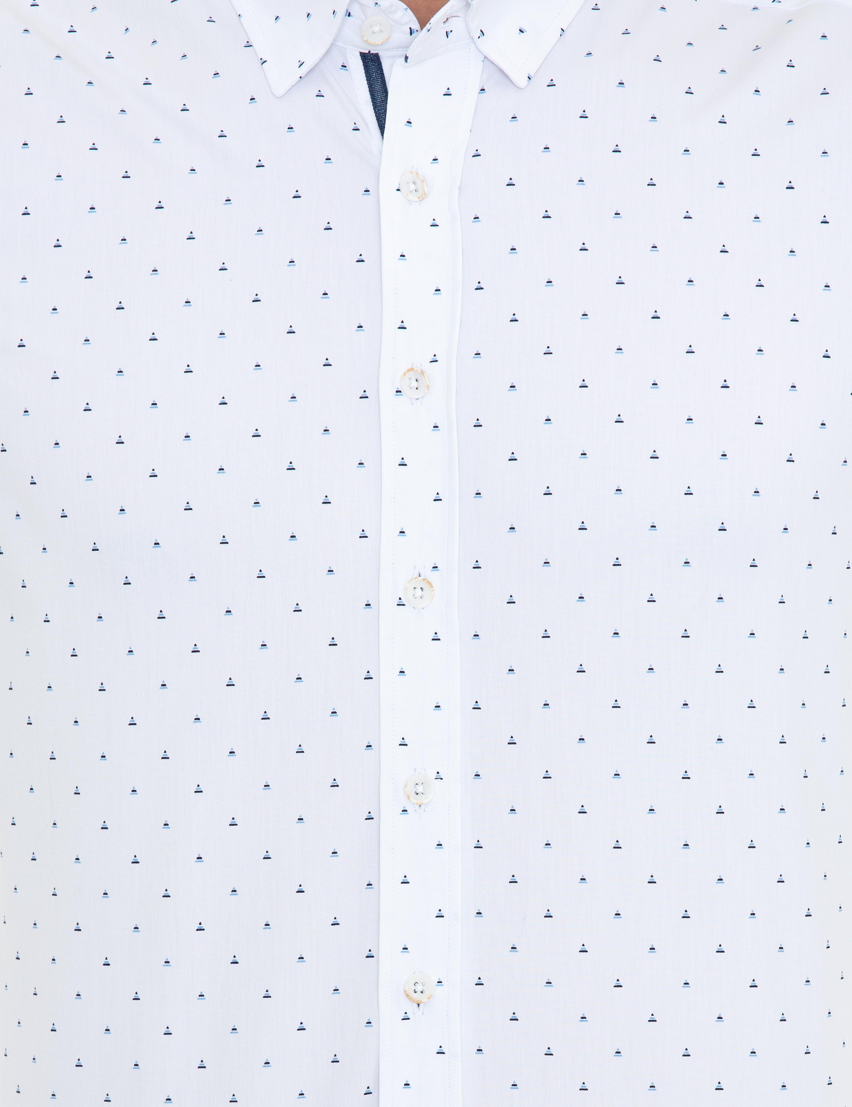 Lacivert Slim Fit Uzun Kollu Gömlek