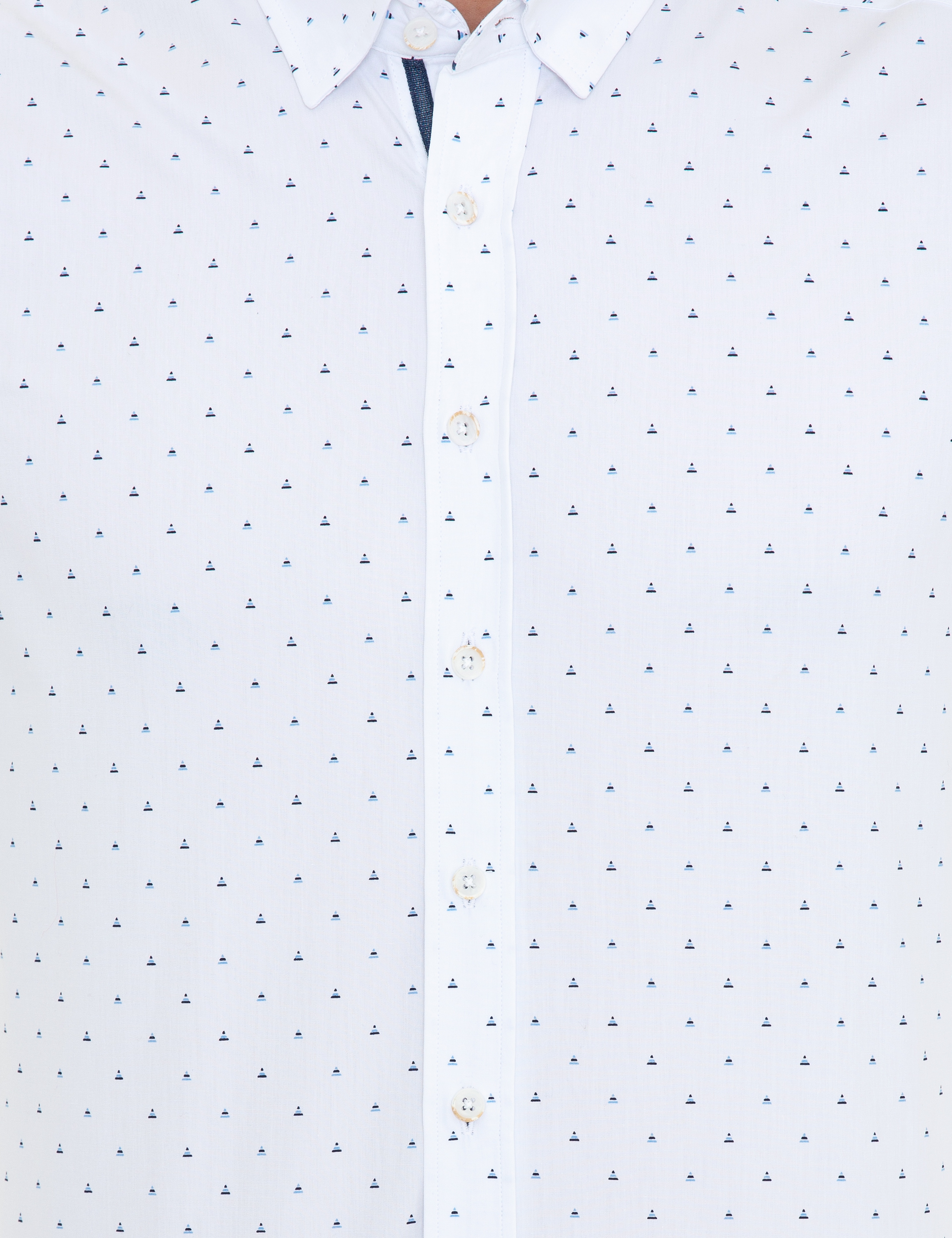 Lacivert Slim Fit Uzun Kollu Gömlek - Image 6