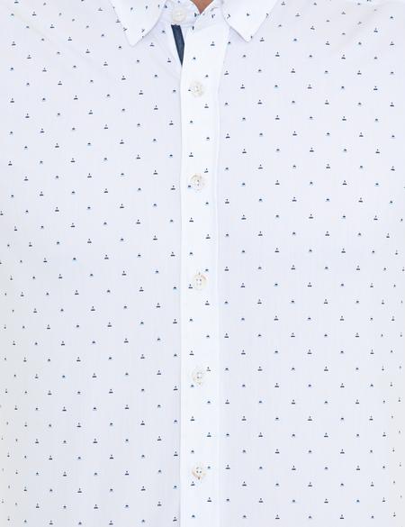 Lacivert Slim Fit Uzun Kollu Gömlek - 50250338011