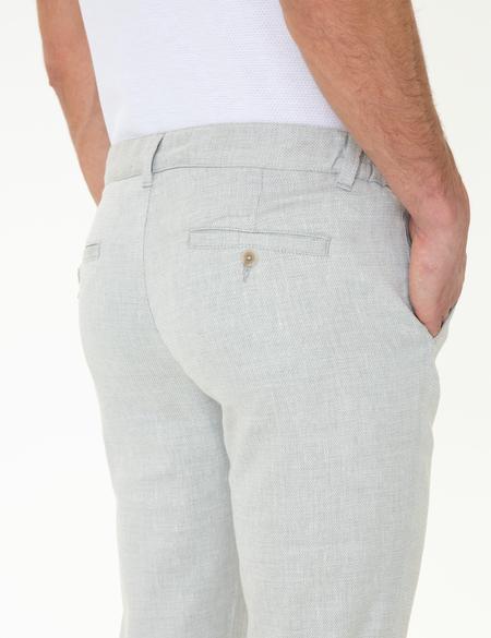 Gri Slim Fit Kanvas Pantolon - 50246537091