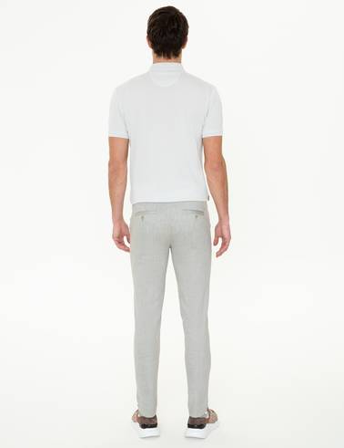 Haki Slim Fit Kanvas Pantolon