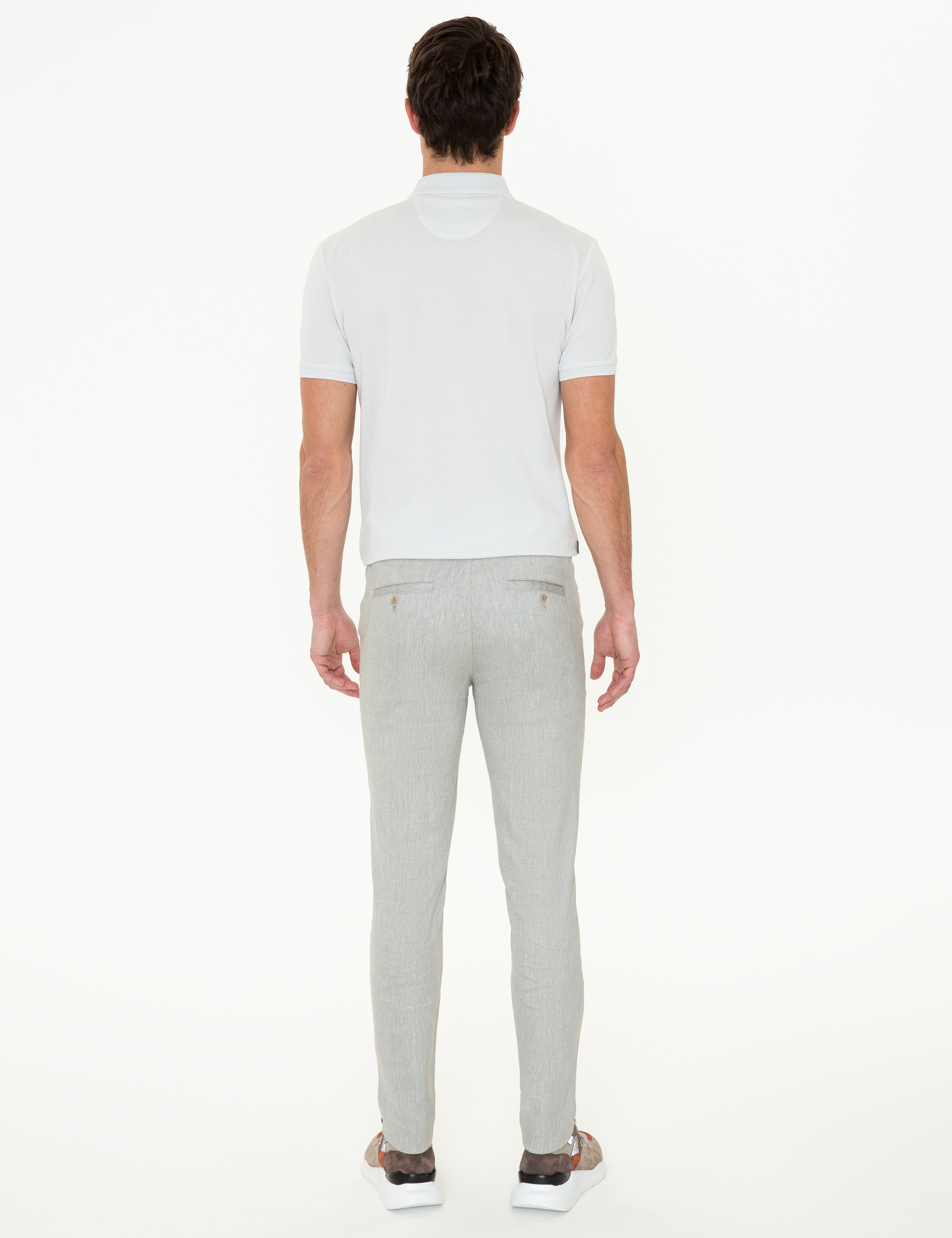 Haki Slim Fit Kanvas Pantolon - Image 3