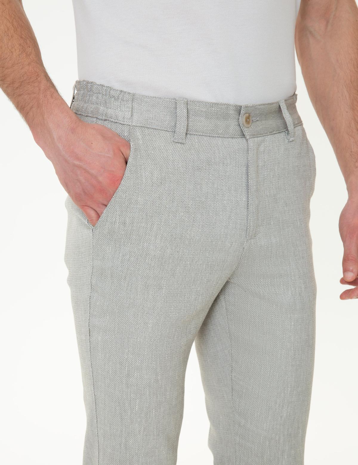 Haki Slim Fit Kanvas Pantolon - 50246537131