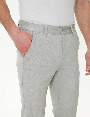Haki Slim Fit Kanvas Pantolon