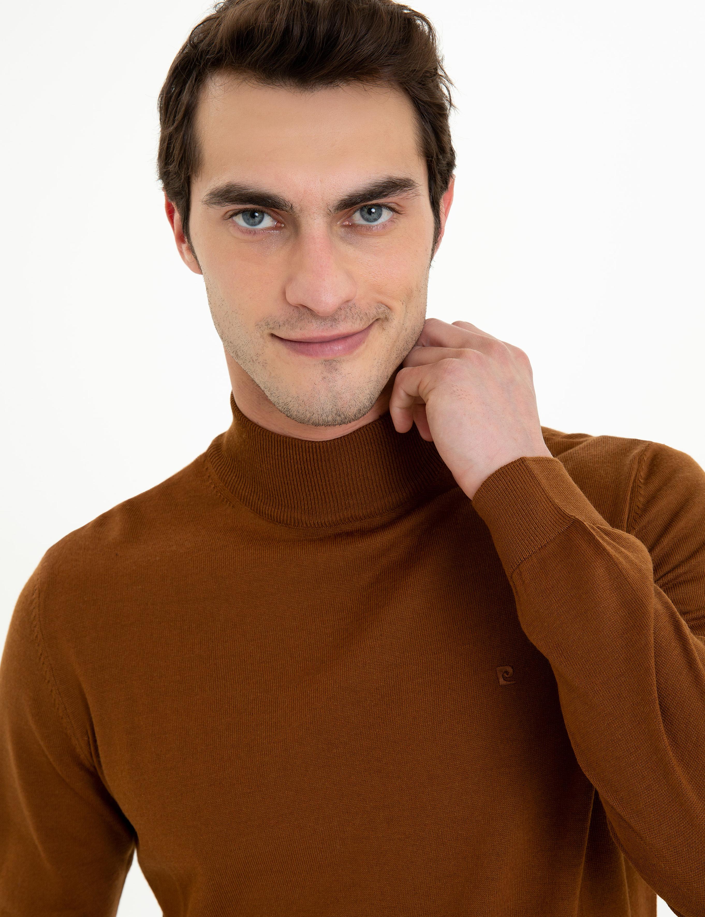 Taba Regular Fit Yarım Balıkçı Yaka Yün Karışımlı Basic Triko Kazak