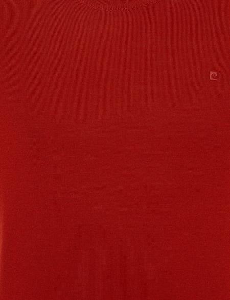 Kiremit Regular Fit Bisiklet Yaka Yün Karışımlı Basic Triko Kazak - 50237703014