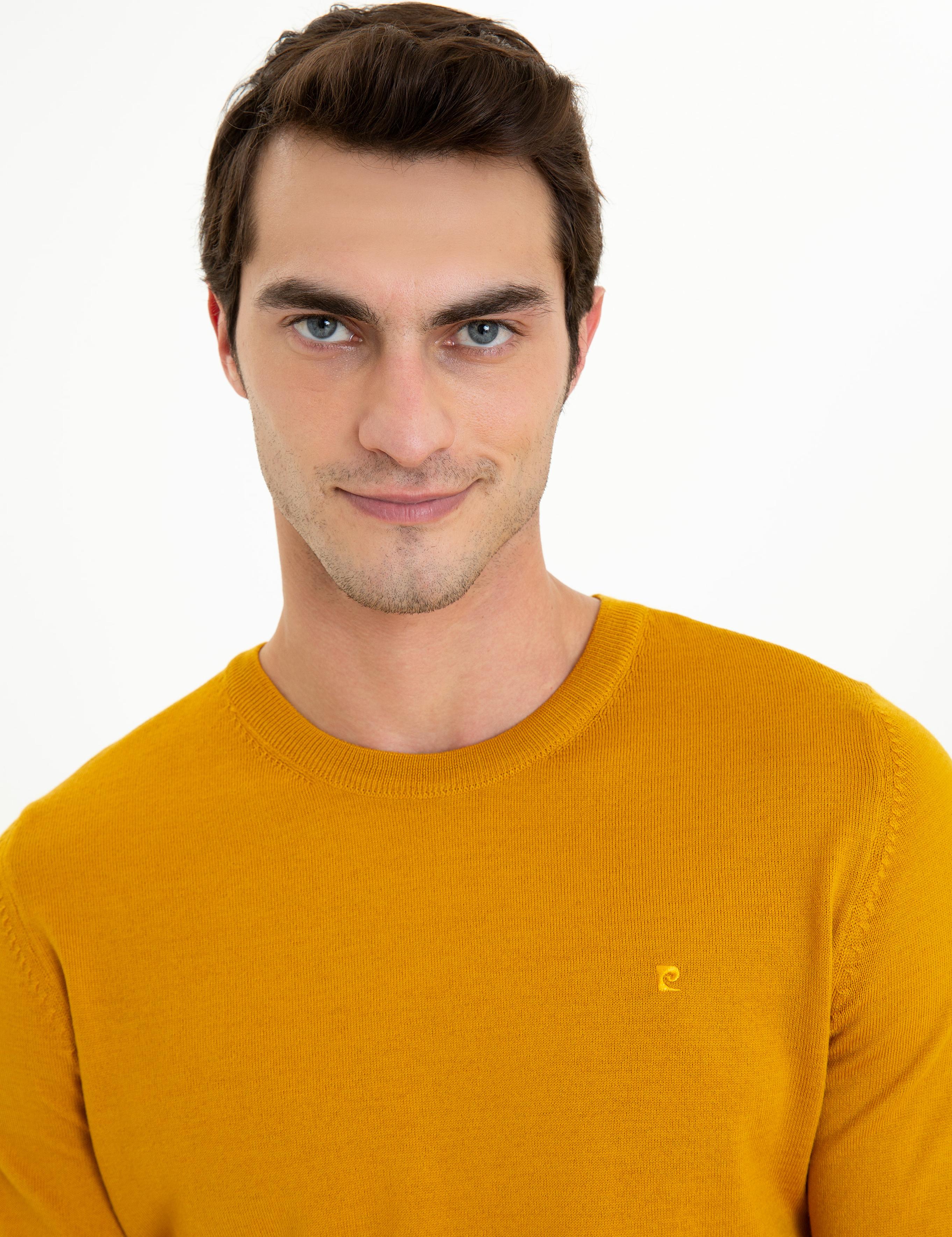 Safran Regular Fit Bisiklet Yaka Yün Karışımlı Basic Triko Kazak