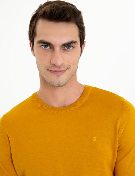 Safran Regular Fit Bisiklet Yaka Yün Karışımlı Basic Triko Kazak - 50237703106