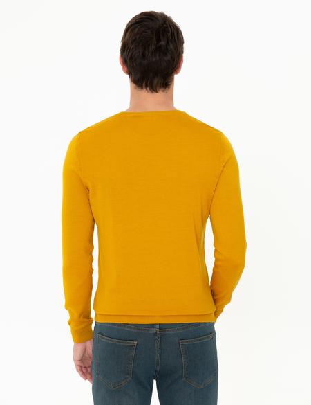 Safran Regular Fit Bisiklet Yaka Yün Karışımlı Basic Triko Kazak - 50237703106