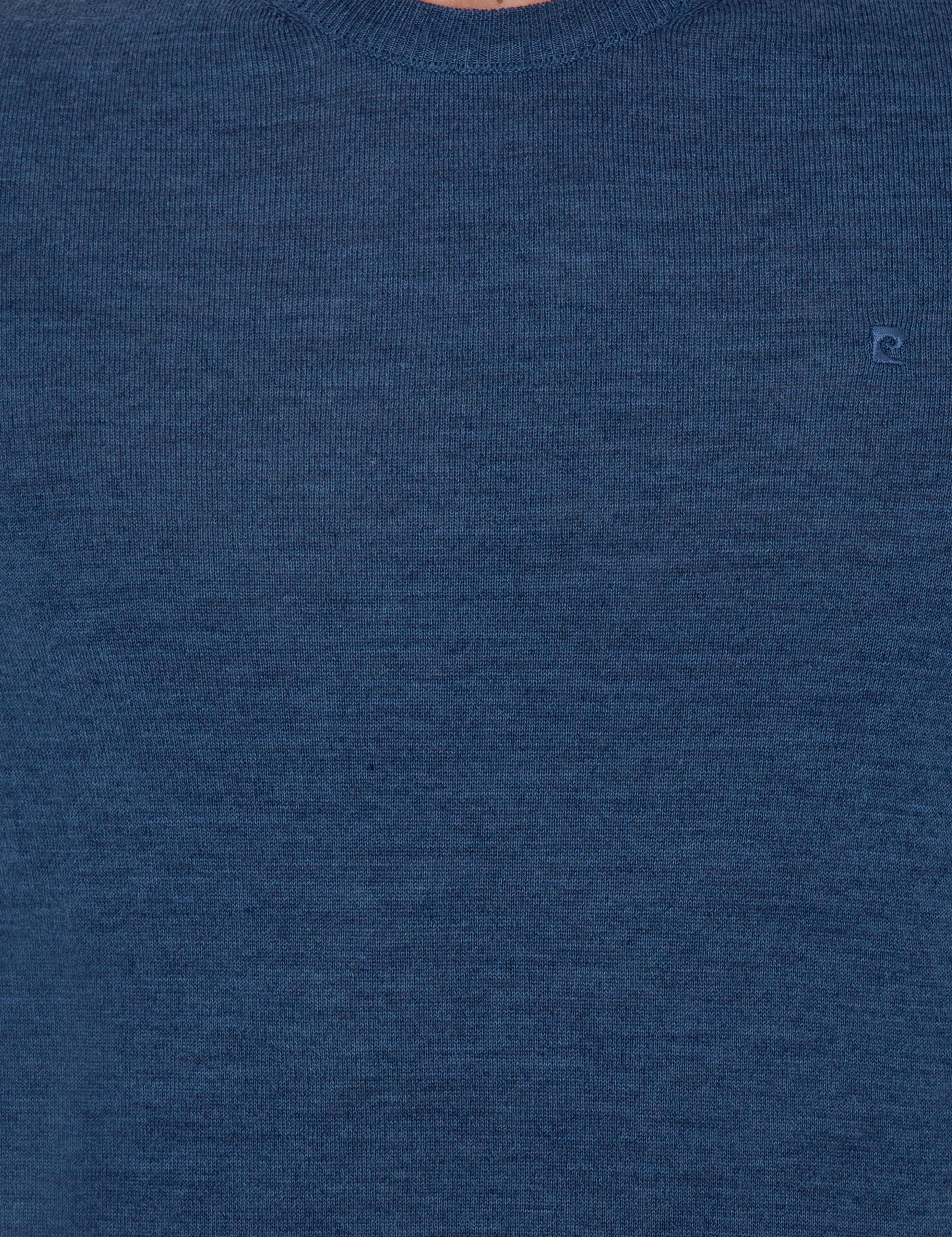 İndigo Regular Fit Bisiklet Yaka Yün Karışımlı Basic Triko Kazak