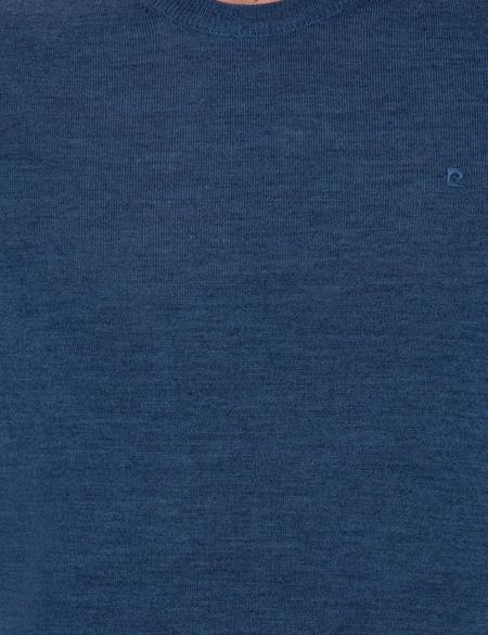 İndigo Regular Fit Bisiklet Yaka Yün Karışımlı Basic Triko Kazak - 50237703111