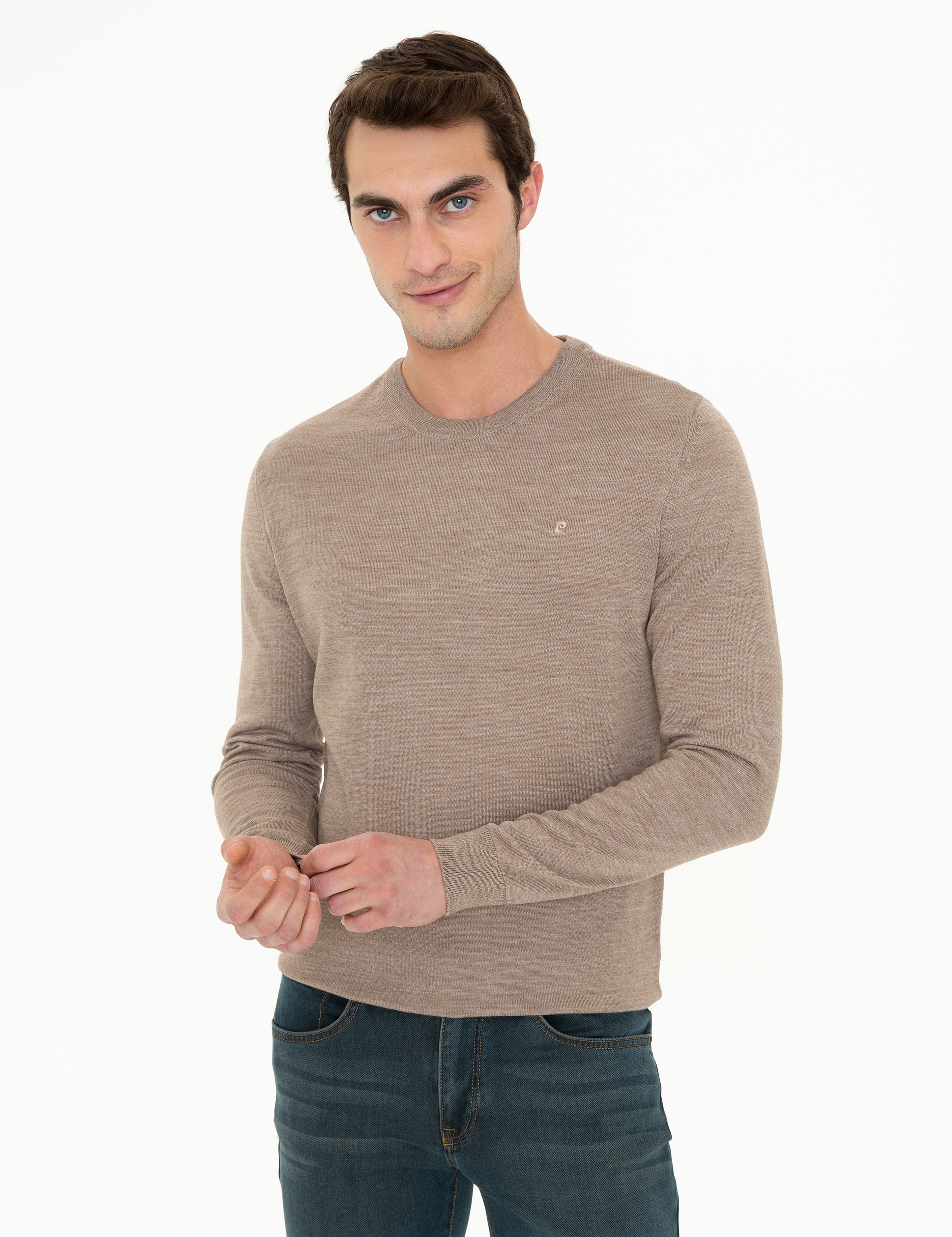 Taş Regular Fit Basic Triko Kazak - Image 1