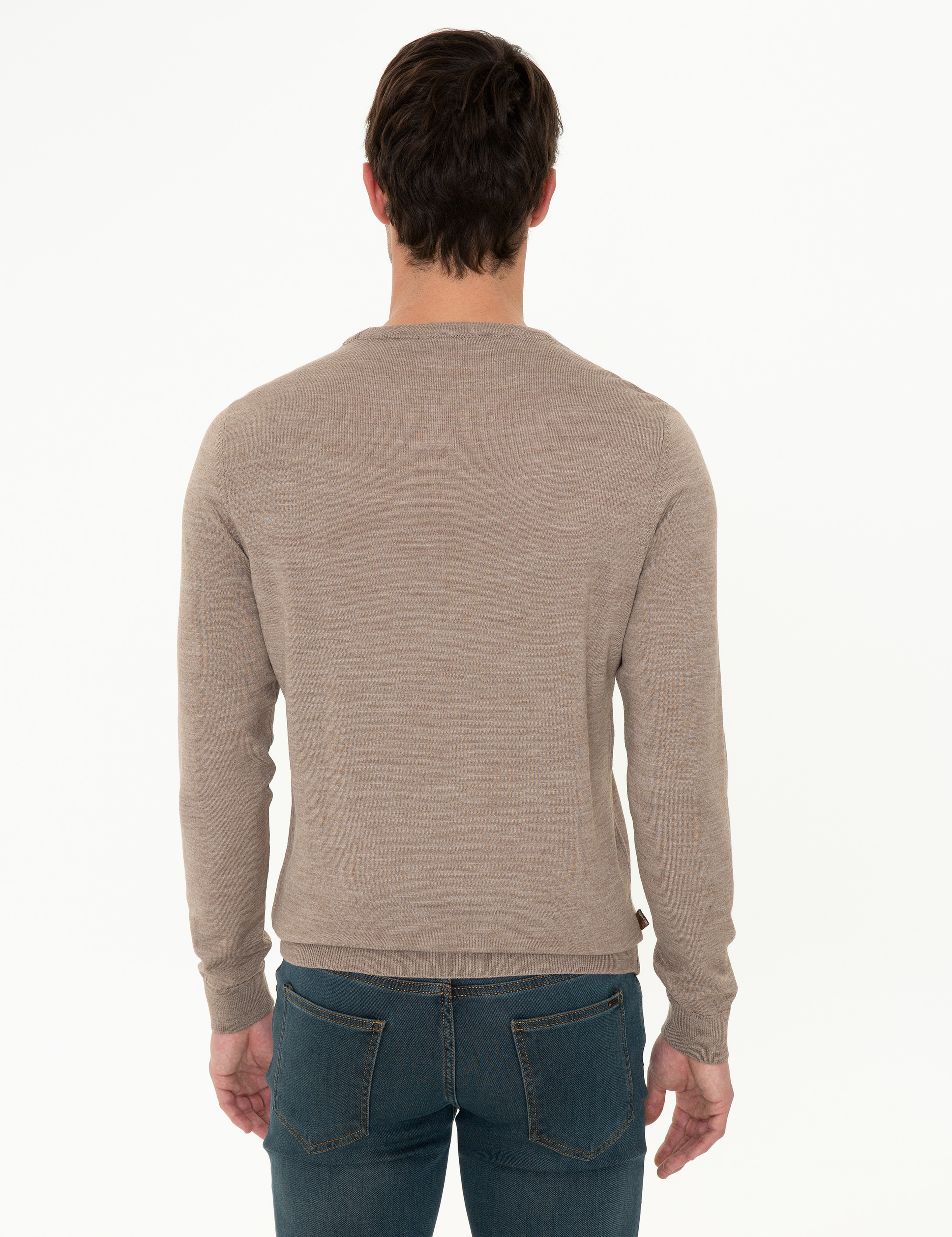 Taş Regular Fit Basic Triko Kazak - Image 4