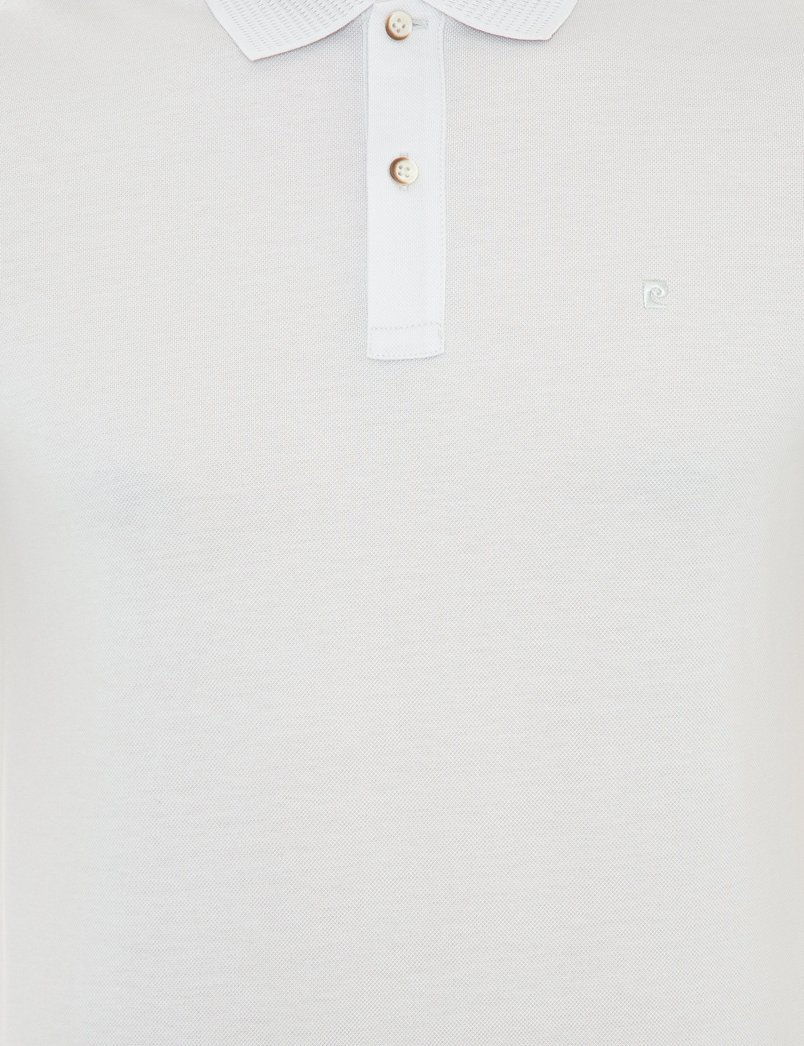 Açık Gri Slim Fit Polo Yaka Merserize Tişört