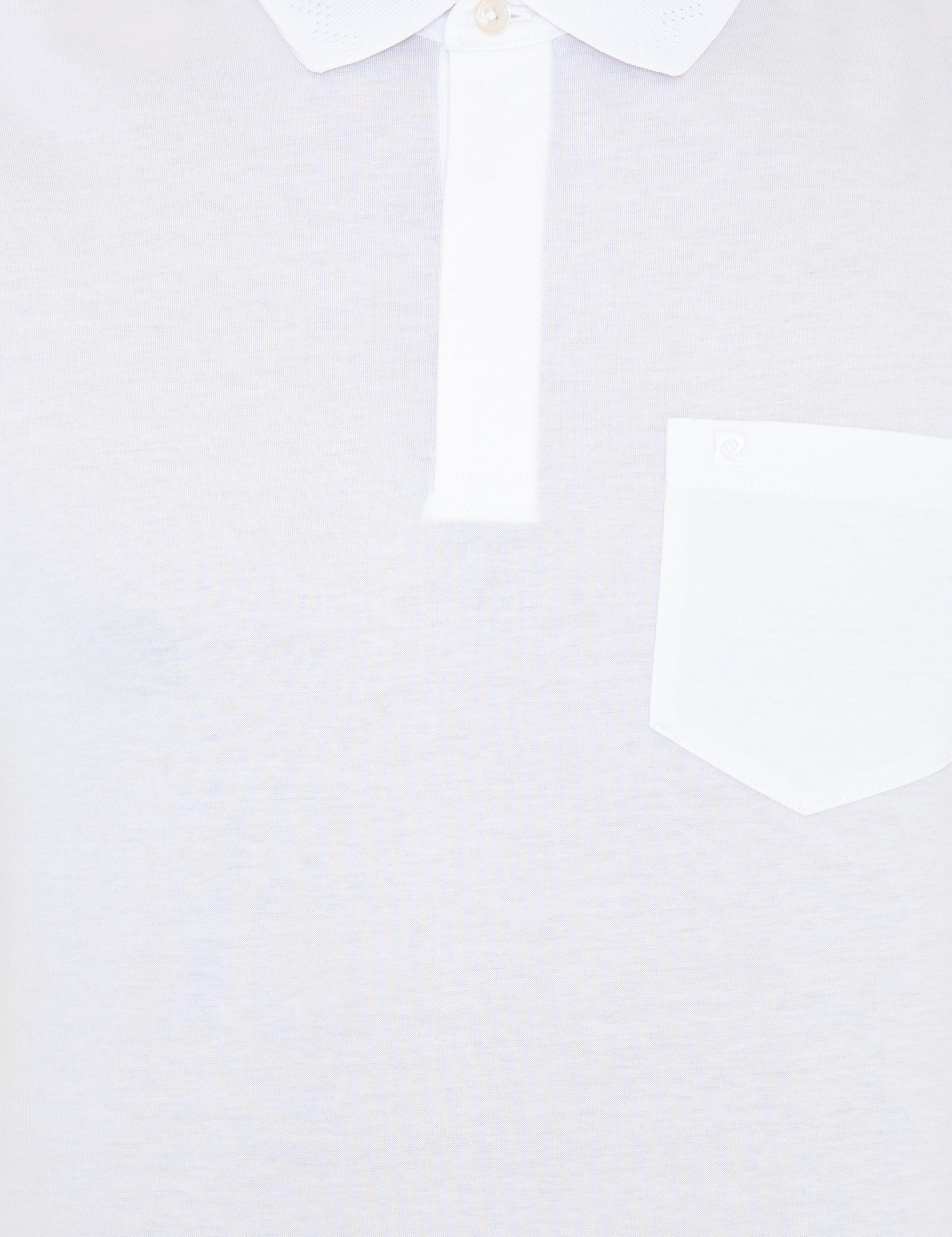 Beyaz Regular Fit Polo Yaka Merserize Tişört