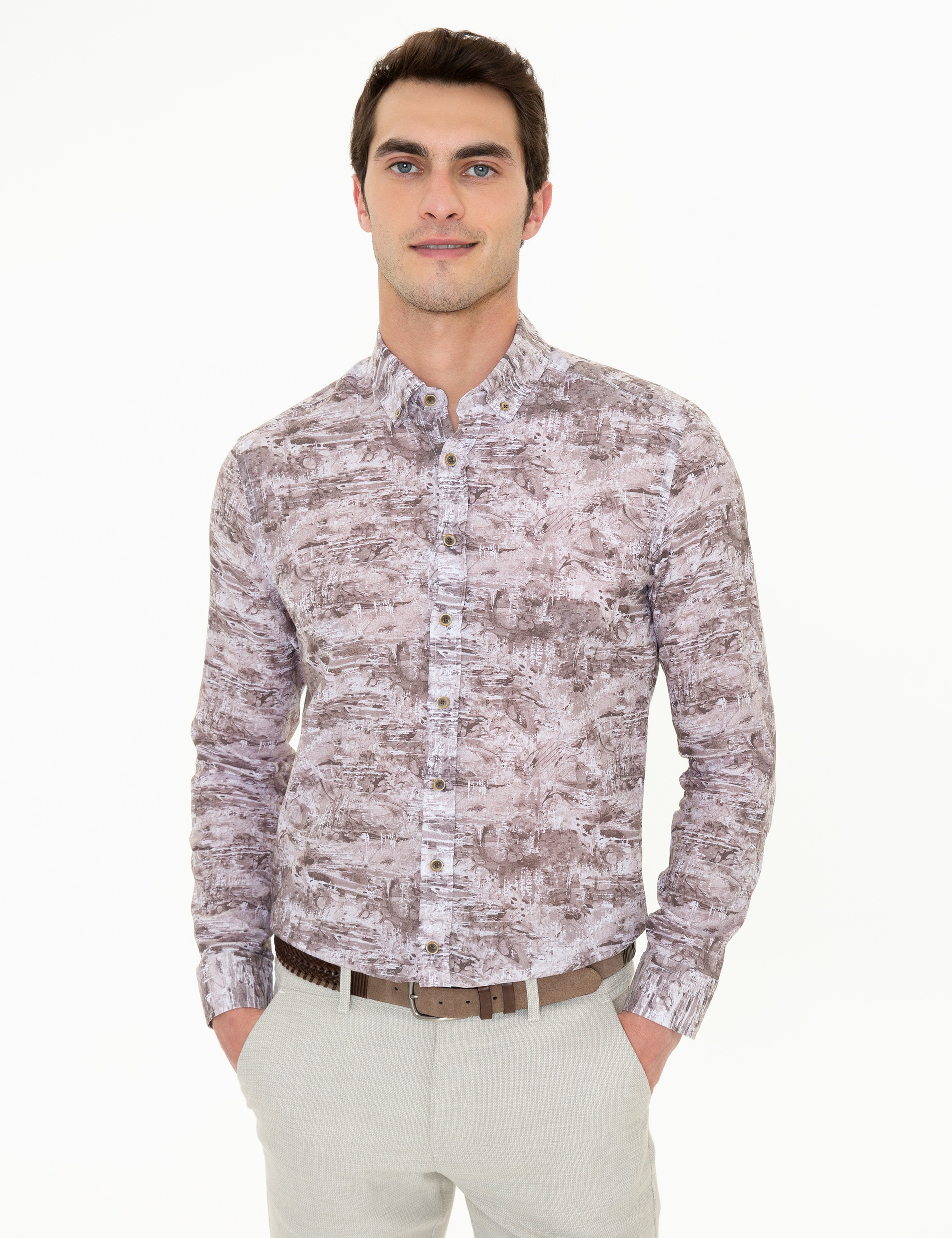 Vizon Slim Fit Uzun Kollu Gömlek - Image 3