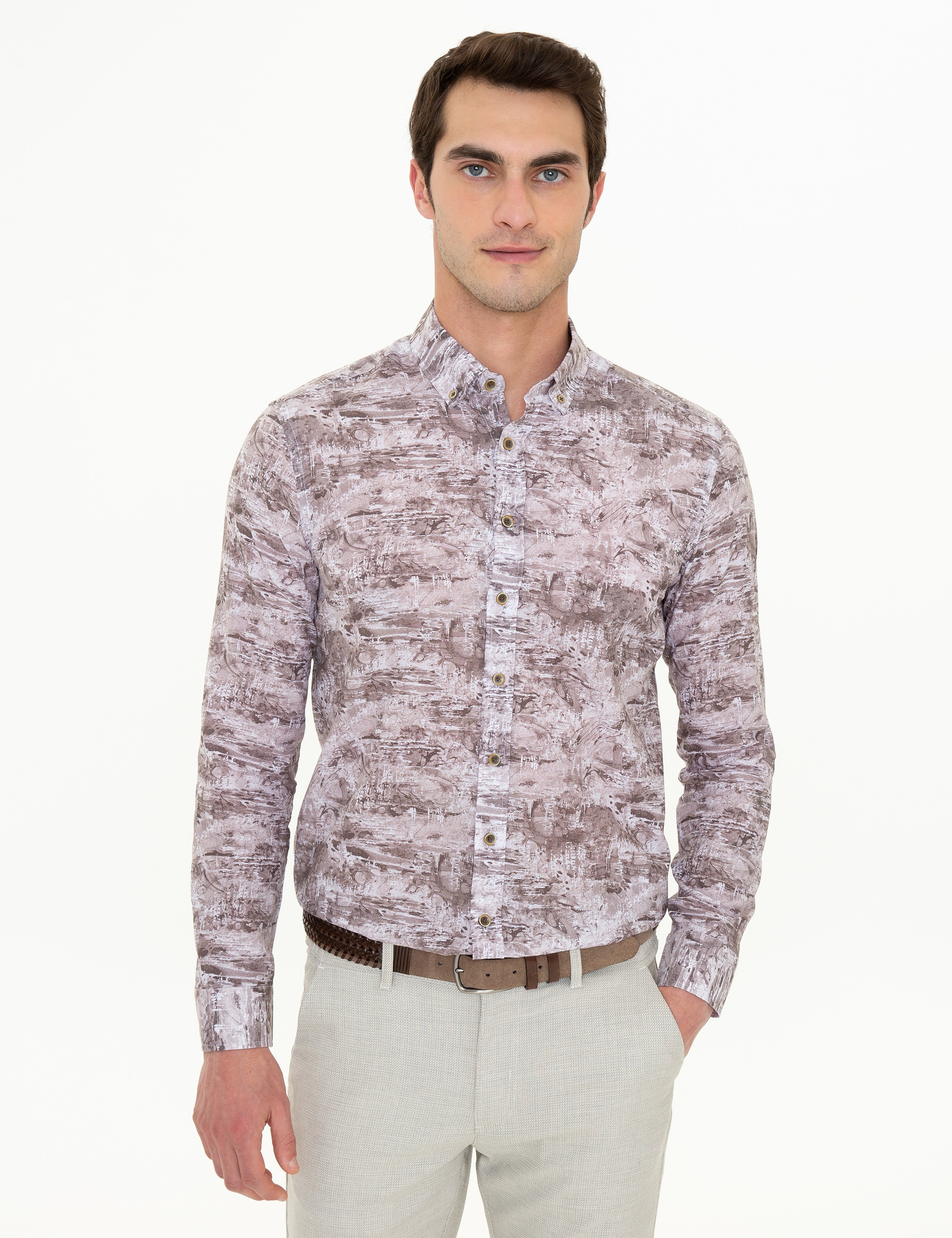 Vizon Slim Fit Uzun Kollu Gömlek