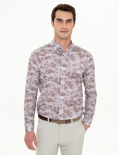 Vizon Slim Fit Uzun Kollu Gömlek