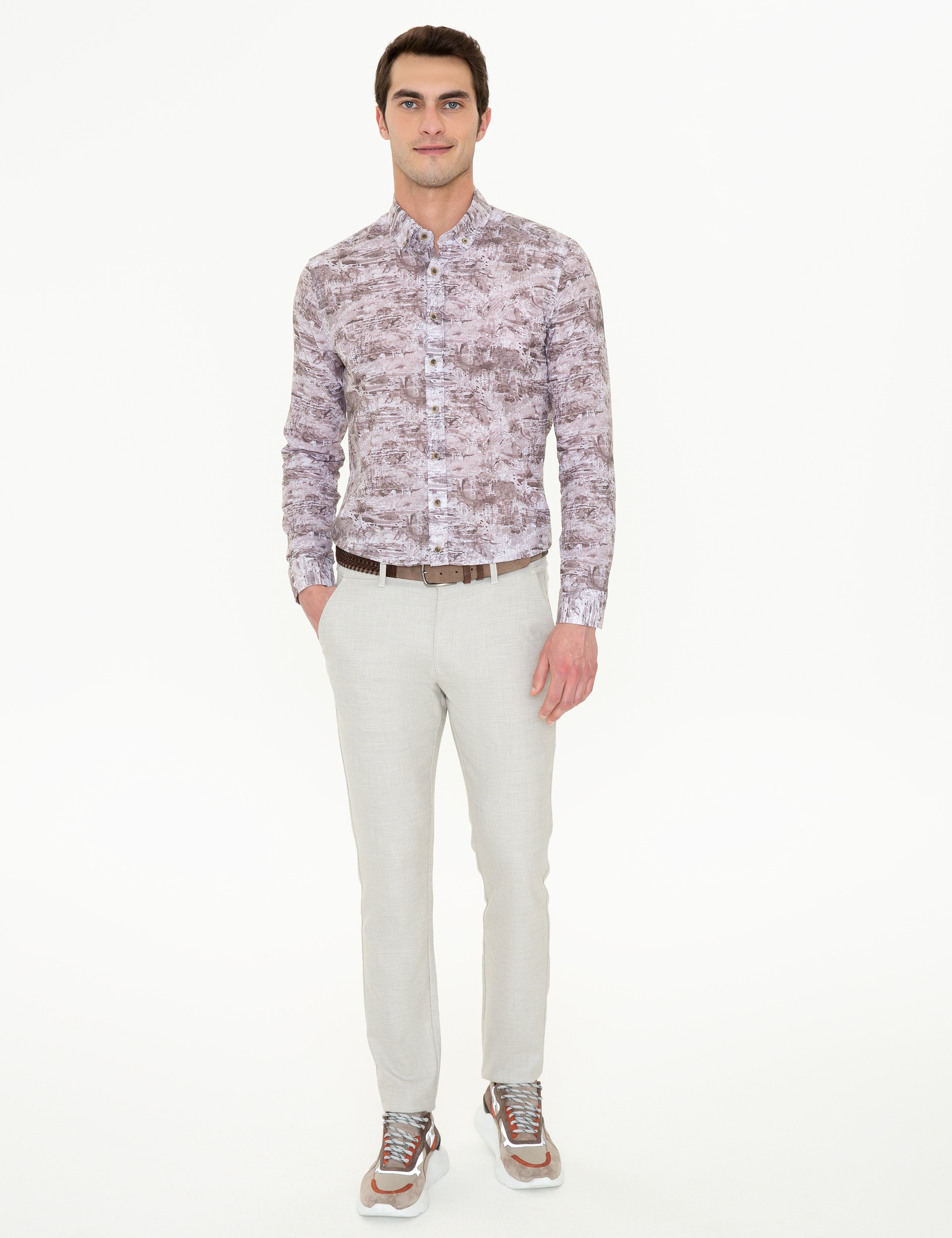 Vizon Slim Fit Uzun Kollu Gömlek