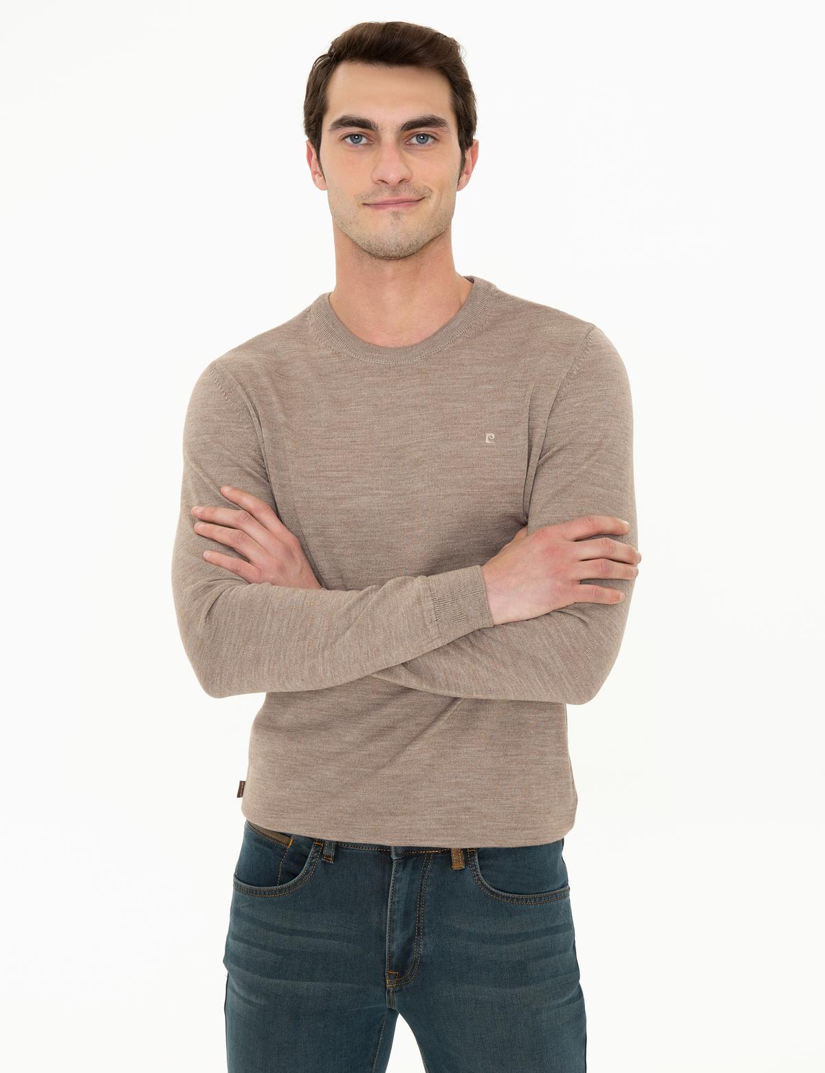 Taş Regular Fit Basic Triko Kazak - 50237703123