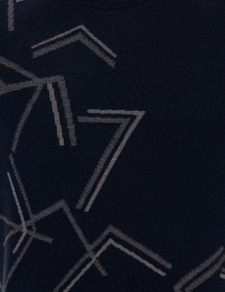 Lacivert Slim Fit Bisiklet Yaka Triko Kazak - 50240606008