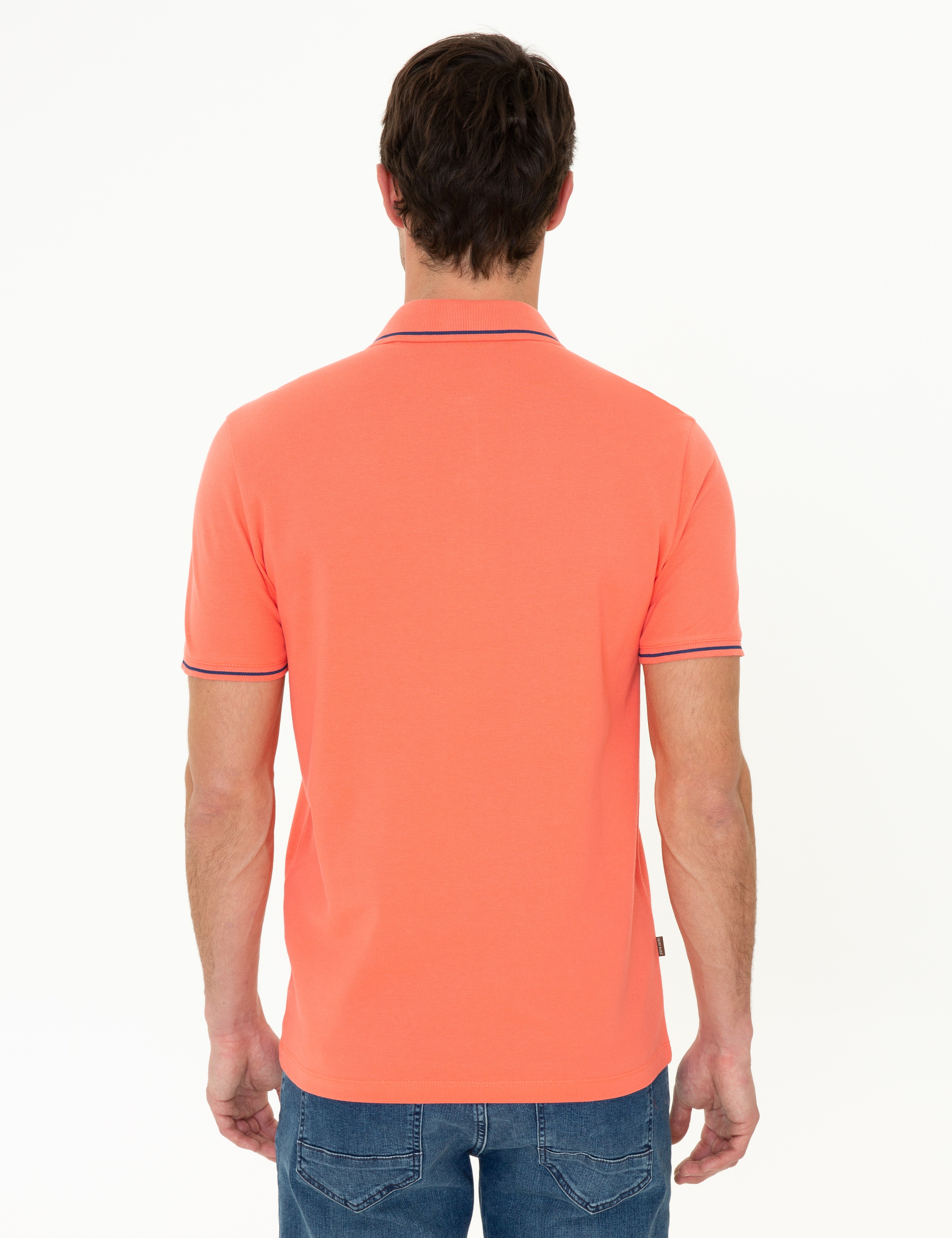 Somon Slim Fit Polo Yaka Basic Tişört - Image 4