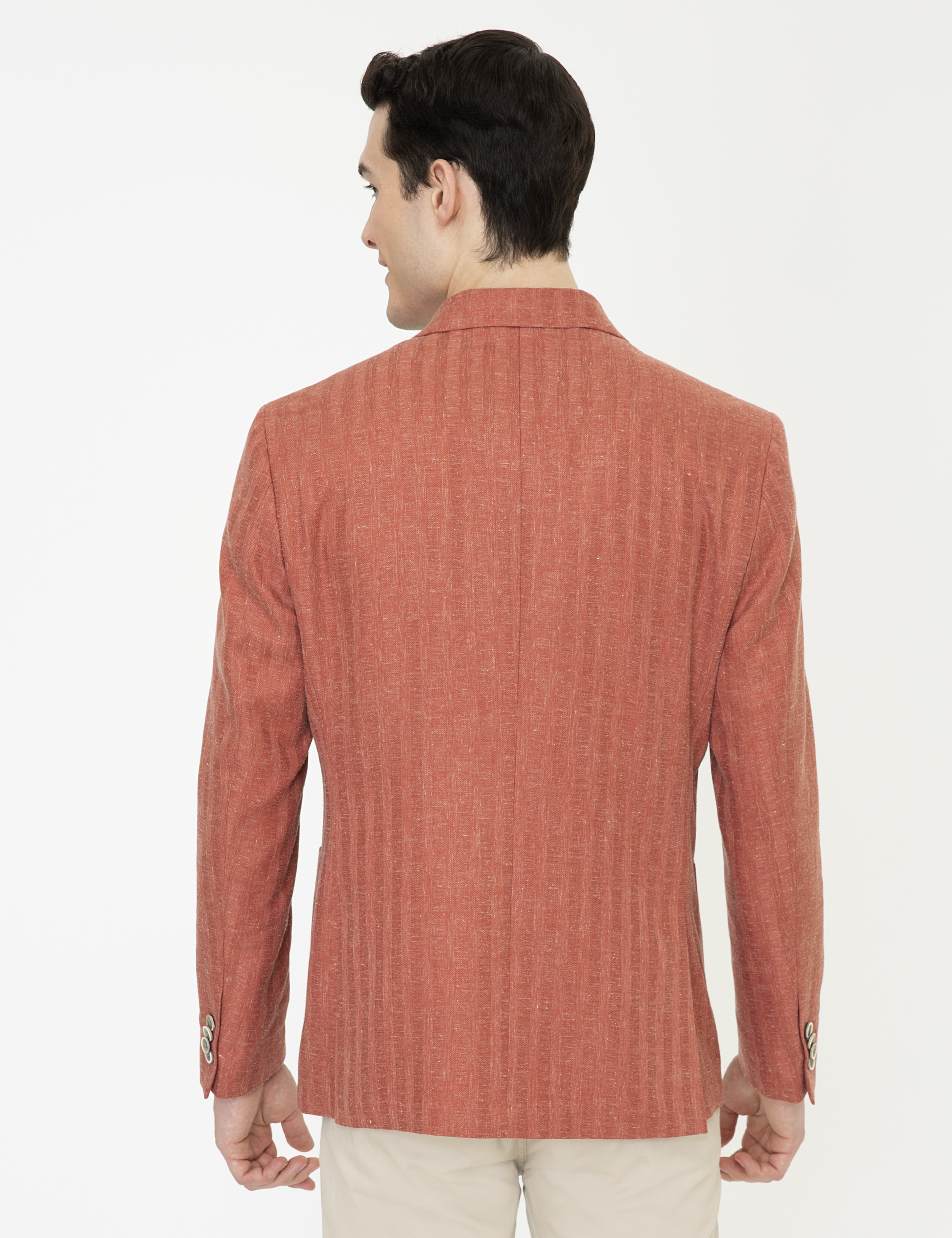 Kiremit Slim Fit Ceket - Image 4