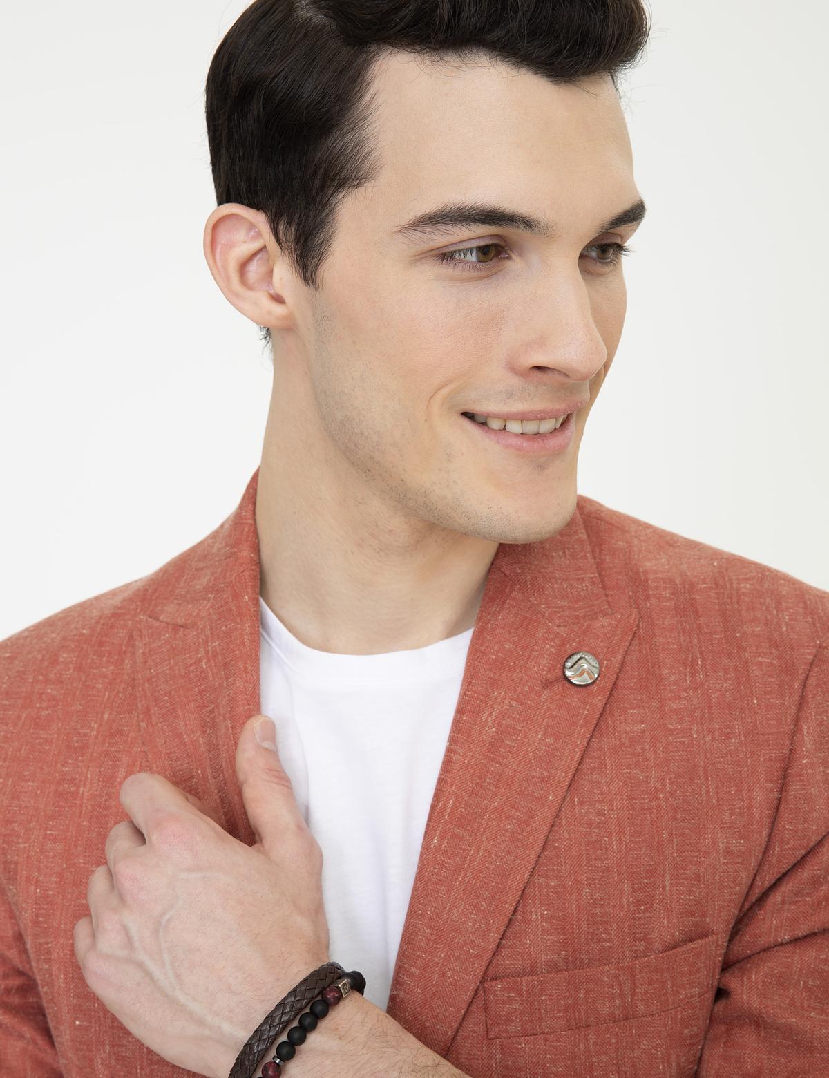 Kiremit Slim Fit Ceket - 50247076050